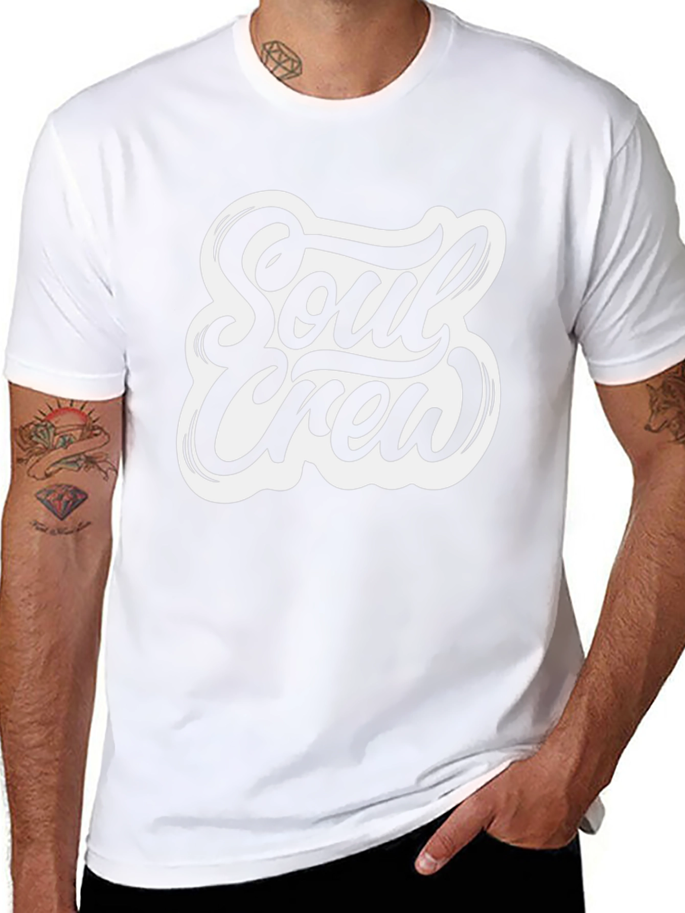 Soul Crew Graphic Tee - Black Casual T-Shirt