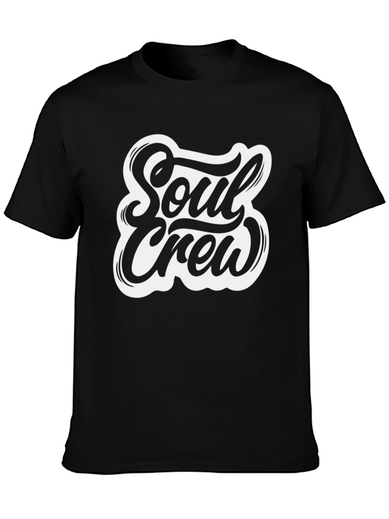 Soul Crew Graphic Tee - Black Casual T-Shirt