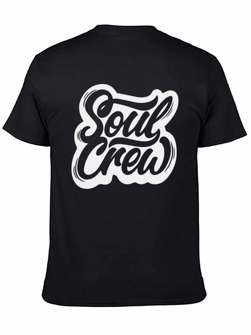 Soul Crew Graphic Tee - Black Casual T-Shirt