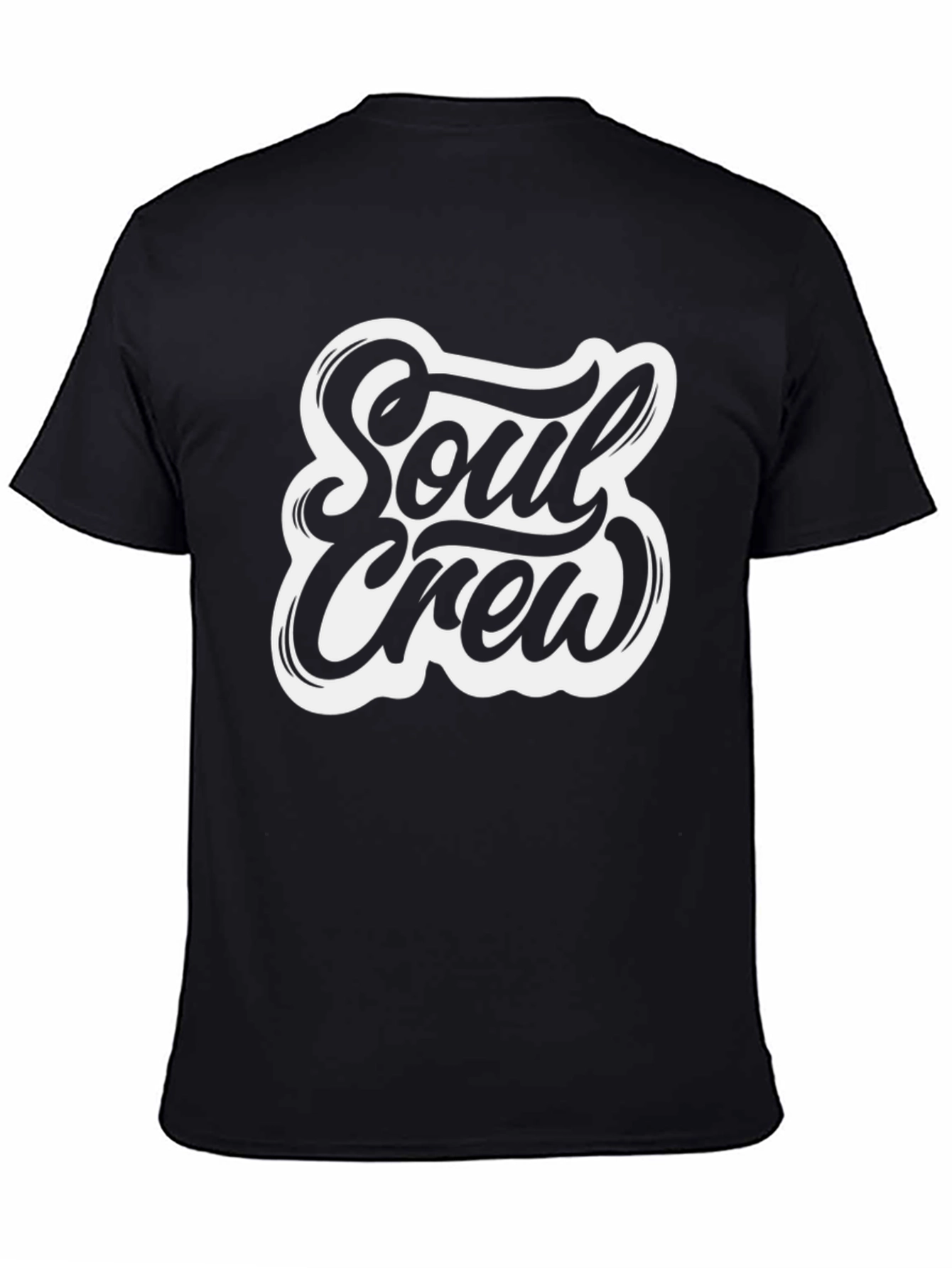 Soul Crew Graphic Tee - Black Casual T-Shirt