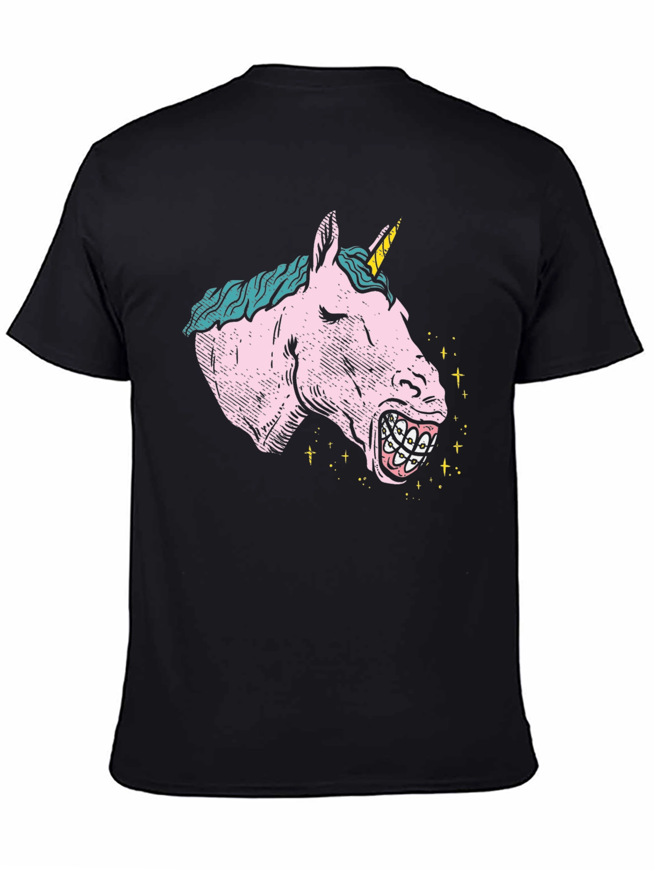 Unicorn Braces Graphic T-Shirt - Novelty Tee