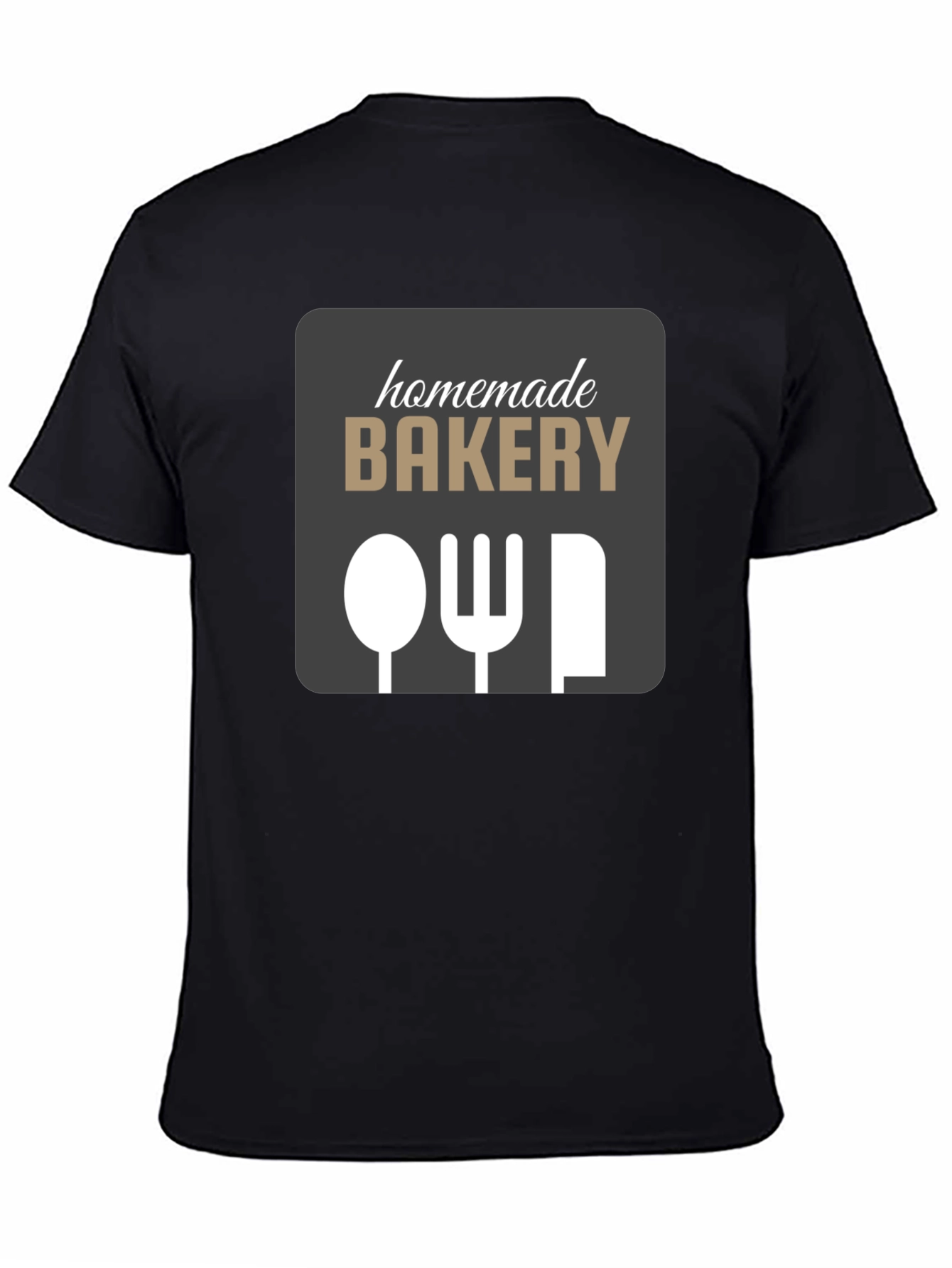 Homemade Bakery T-Shirt - Spoon Fork Knife Graphic Tee