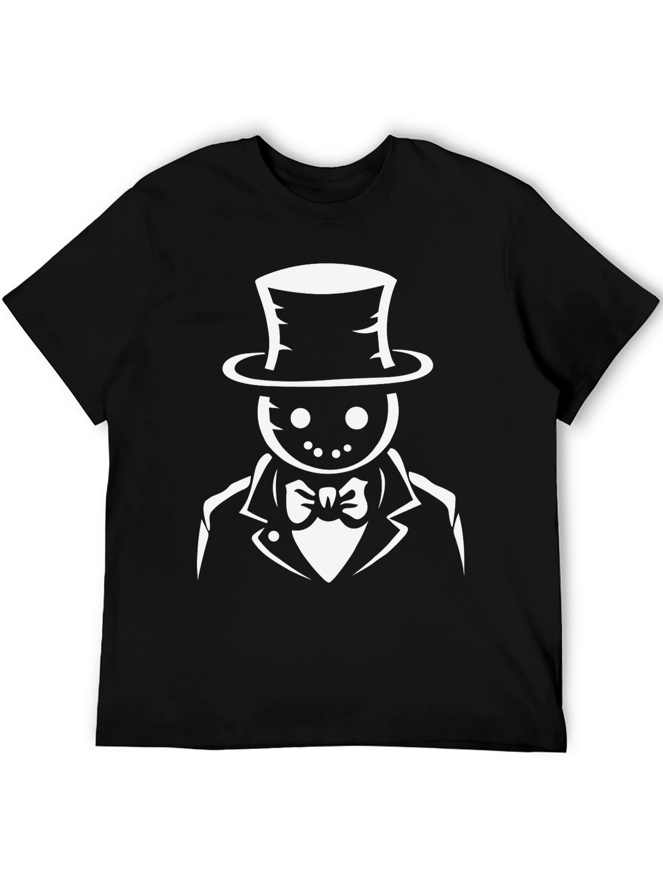Dapper Horror T-Shirt - Top Hat & Bow Tie