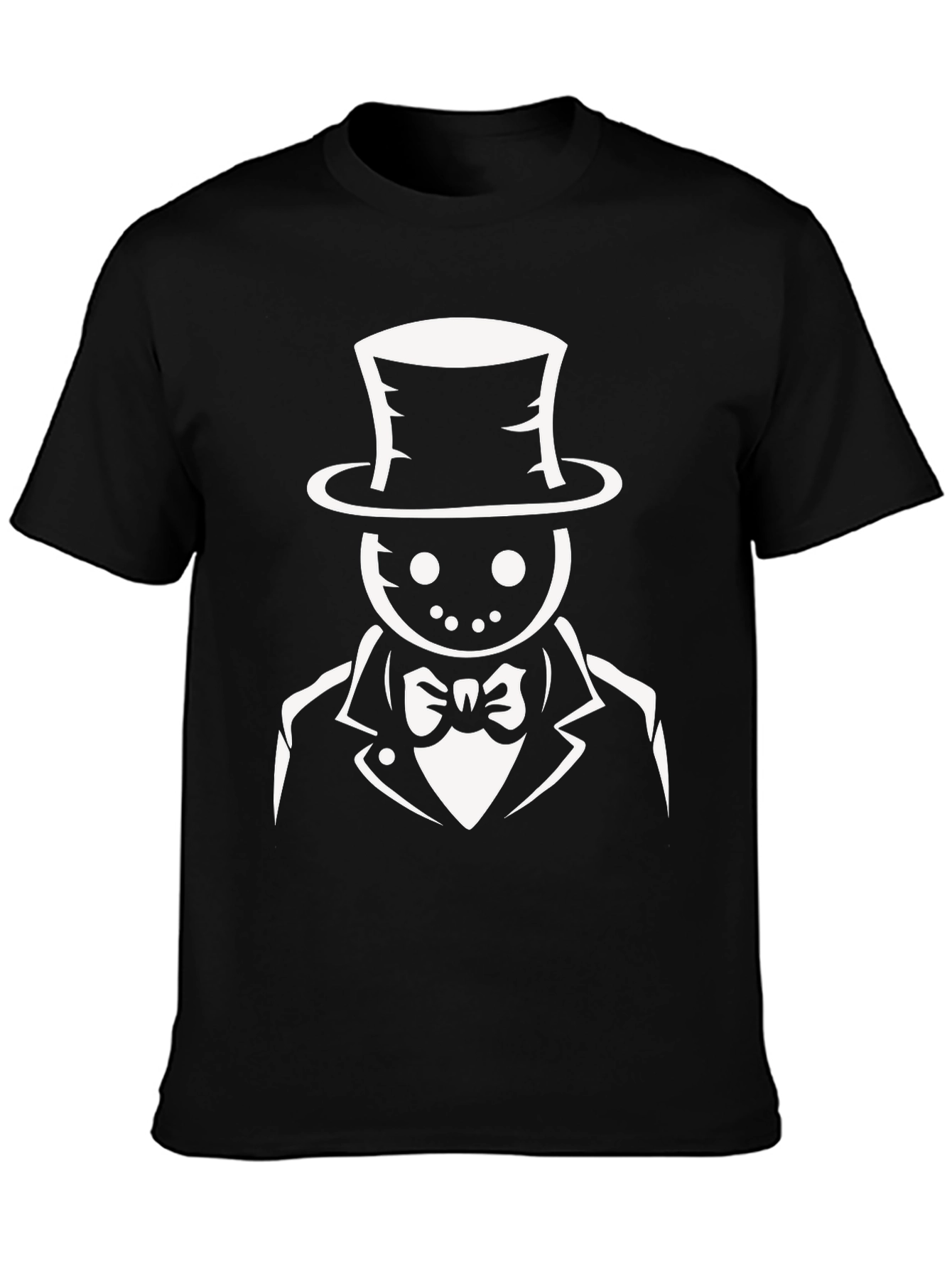 Dapper Horror T-Shirt - Top Hat & Bow Tie