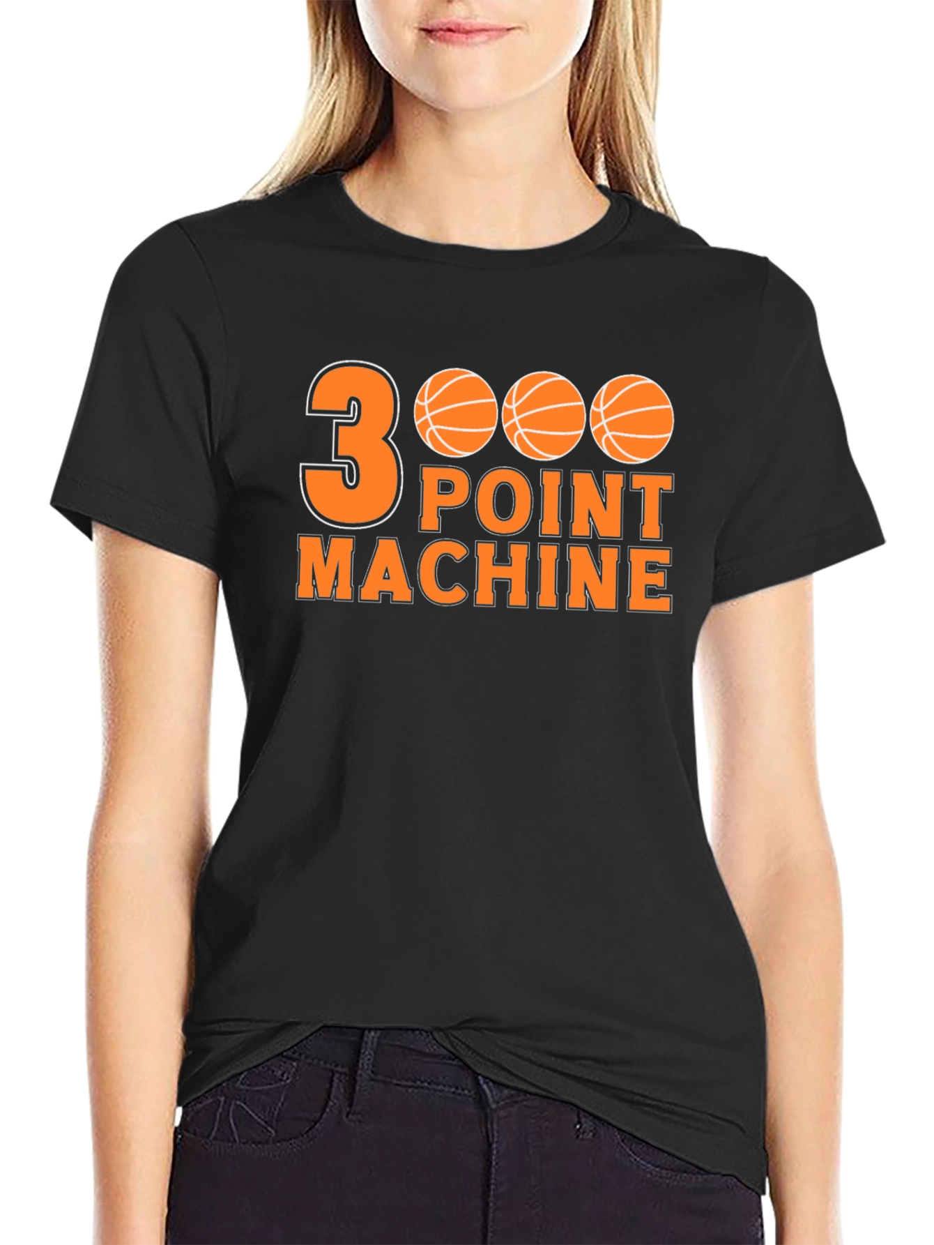 3 Point Machine Graphic T-Shirt - Basketball Fan Apparel