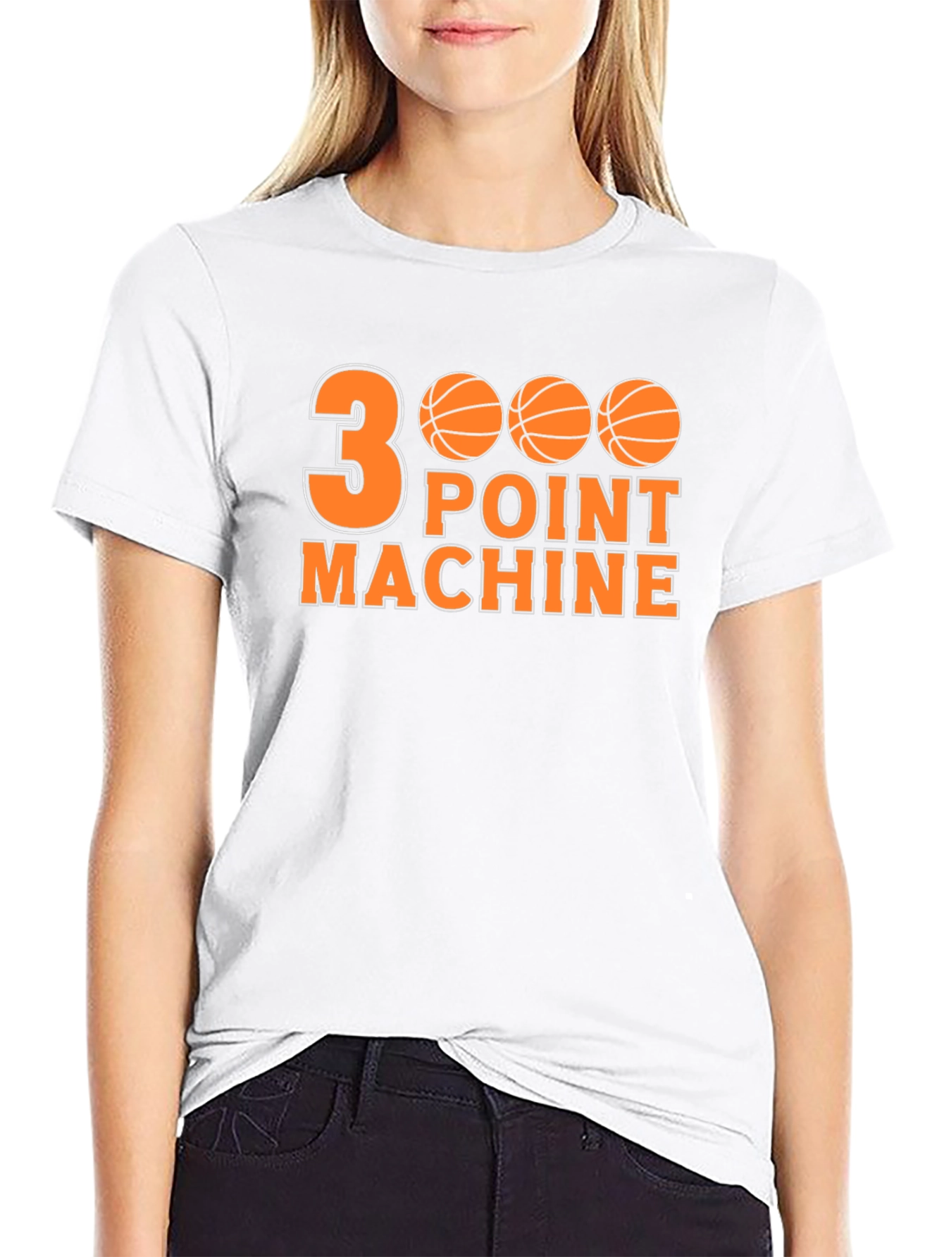 3 Point Machine Graphic T-Shirt - Basketball Fan Apparel