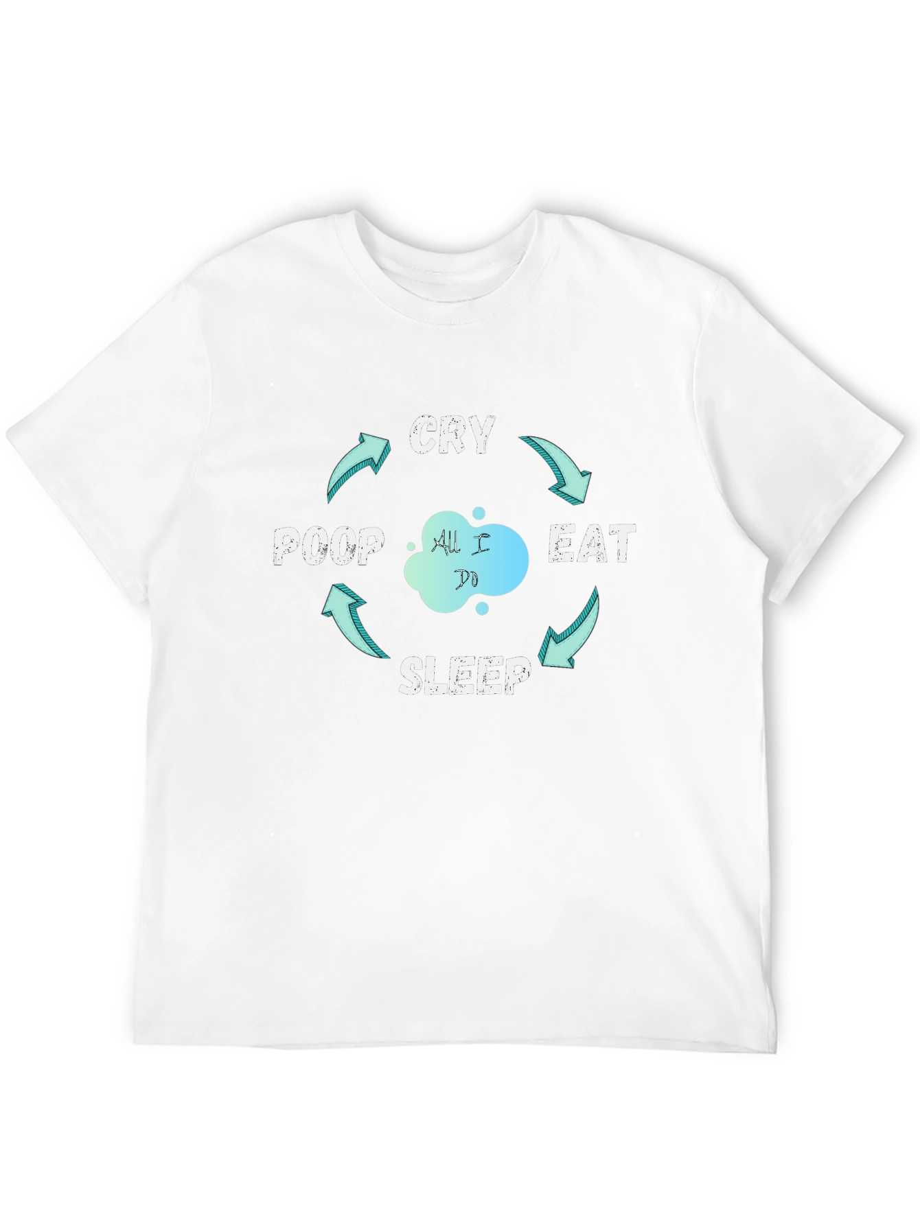 Eat Sleep Poop Cry - The Cycle T-Shirt