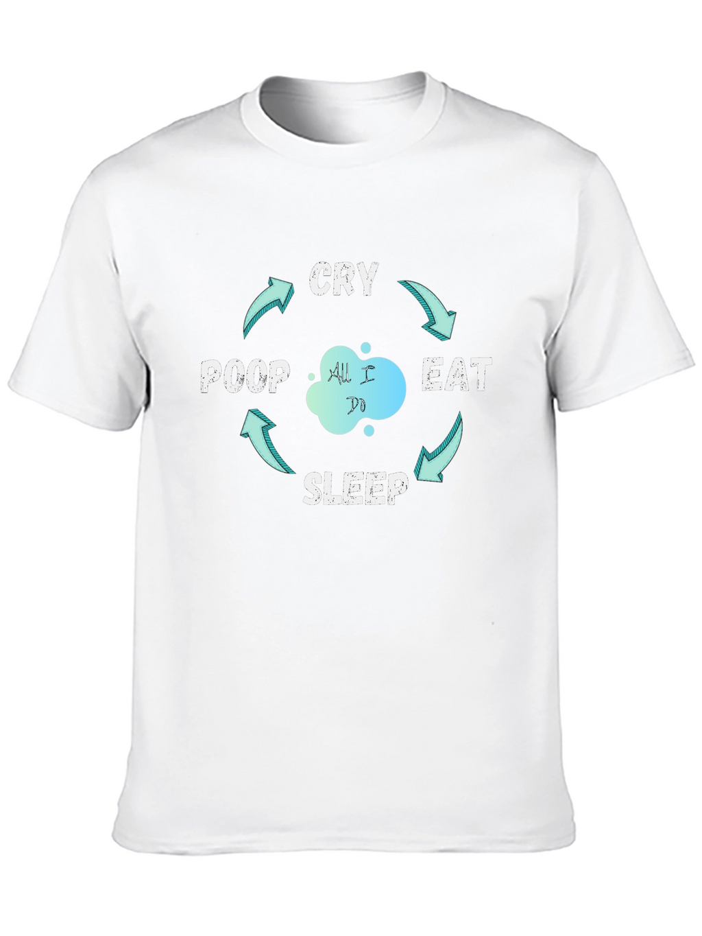 Eat Sleep Poop Cry - The Cycle T-Shirt