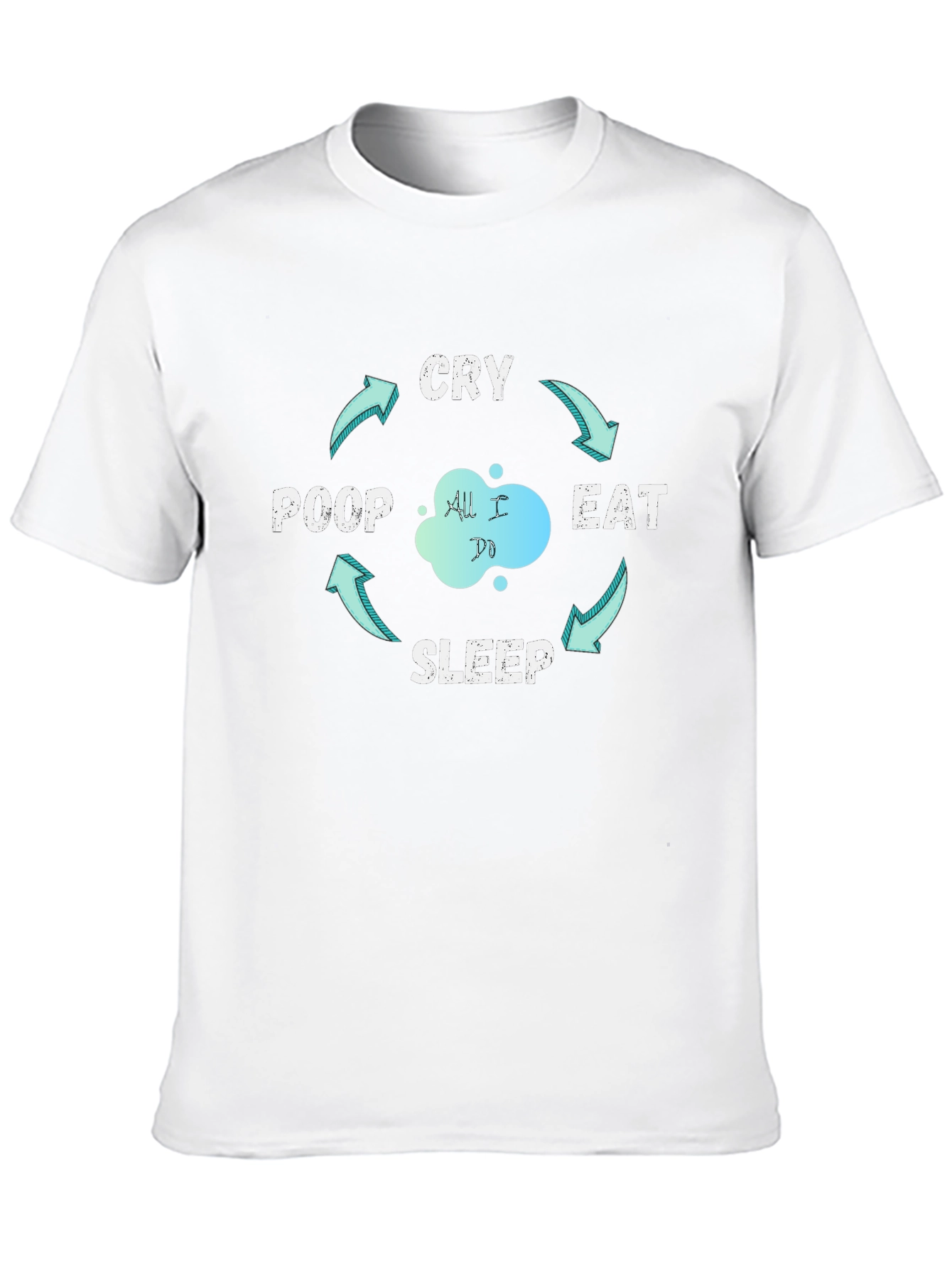 Eat Sleep Poop Cry - The Cycle T-Shirt