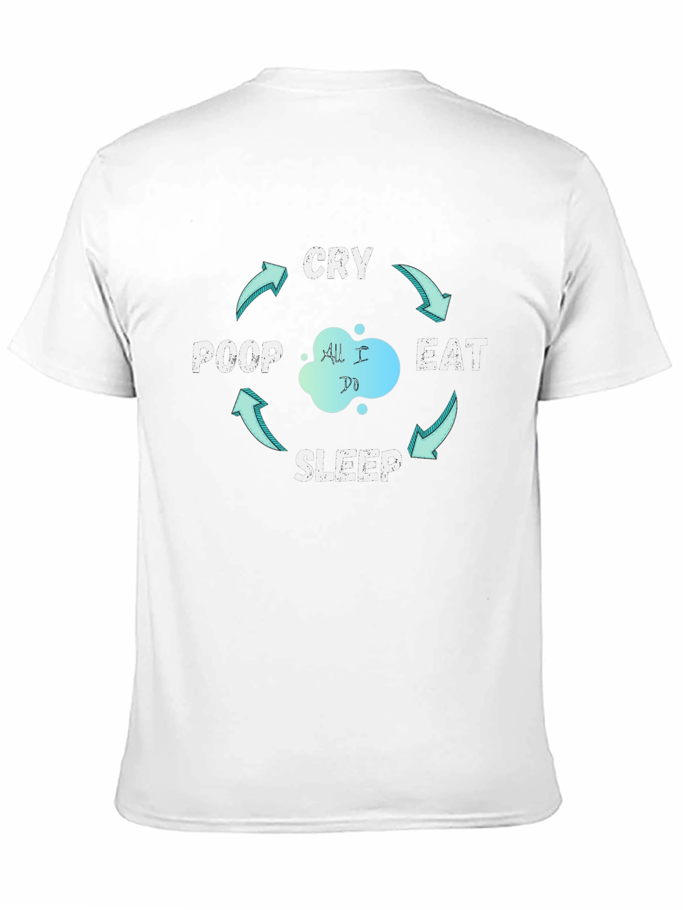 Eat Sleep Poop Cry - The Cycle T-Shirt