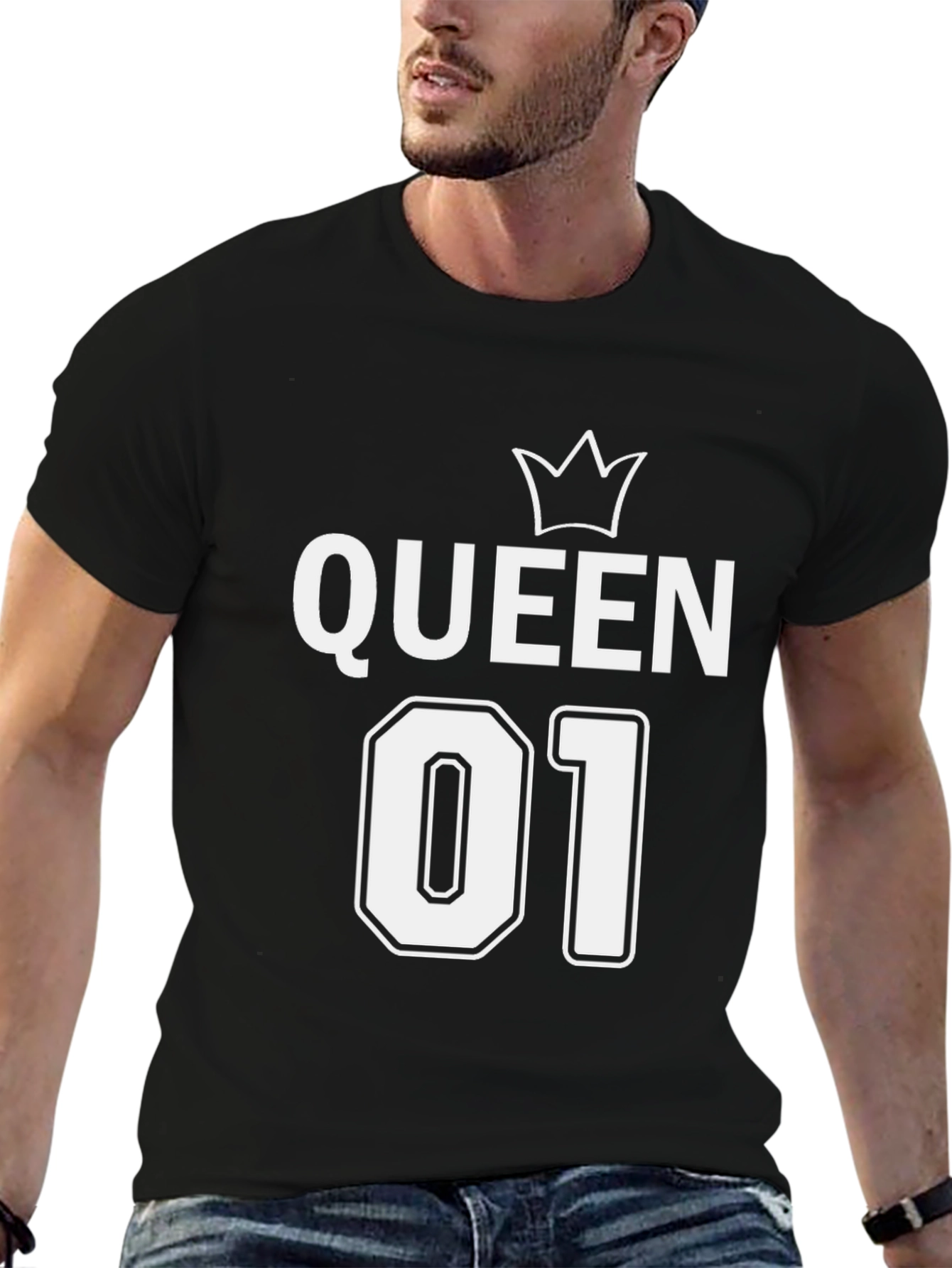 Queen 01 Black Graphic T-Shirt