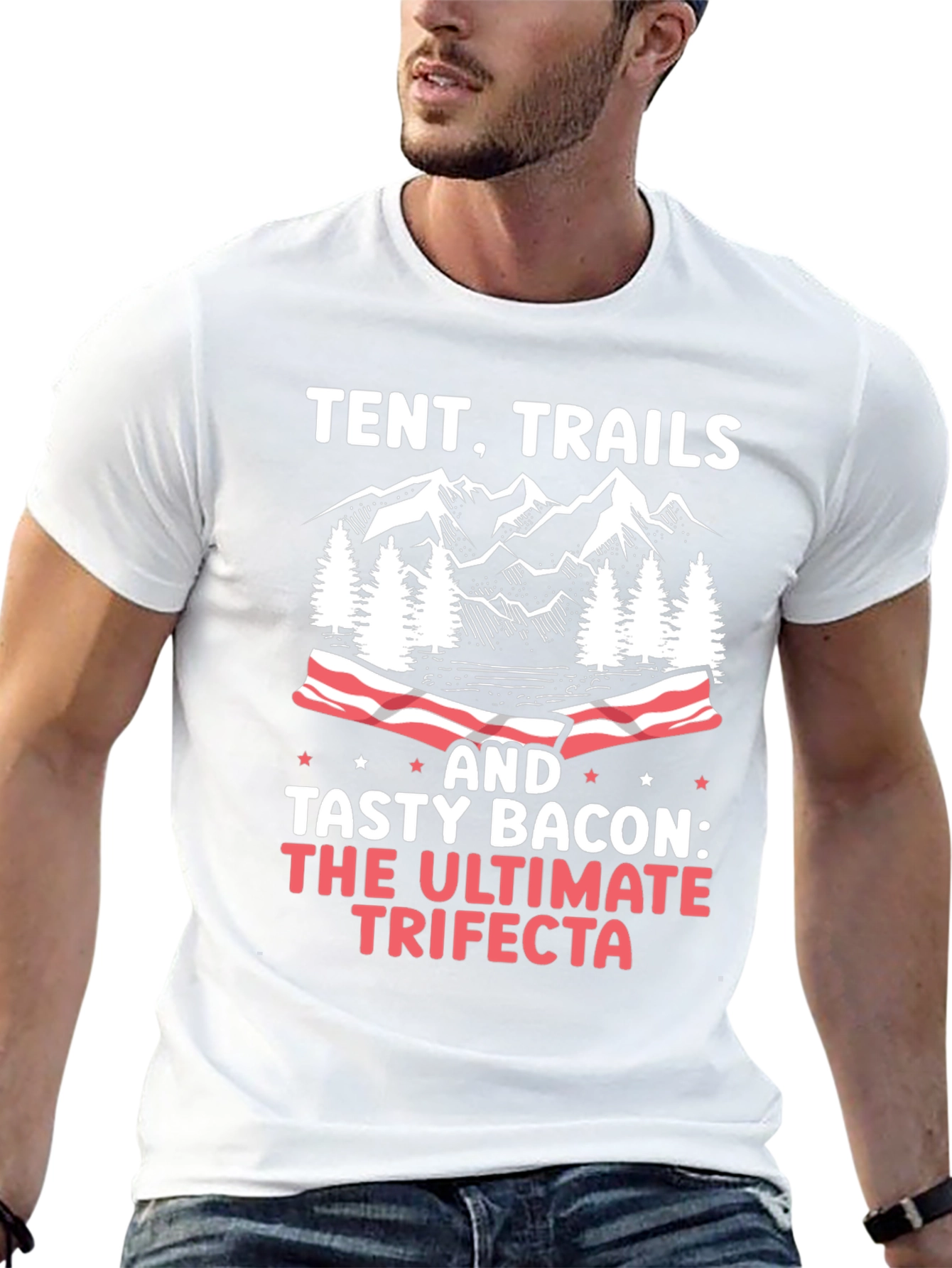 Tent Trails and Tasty Bacon T-Shirt