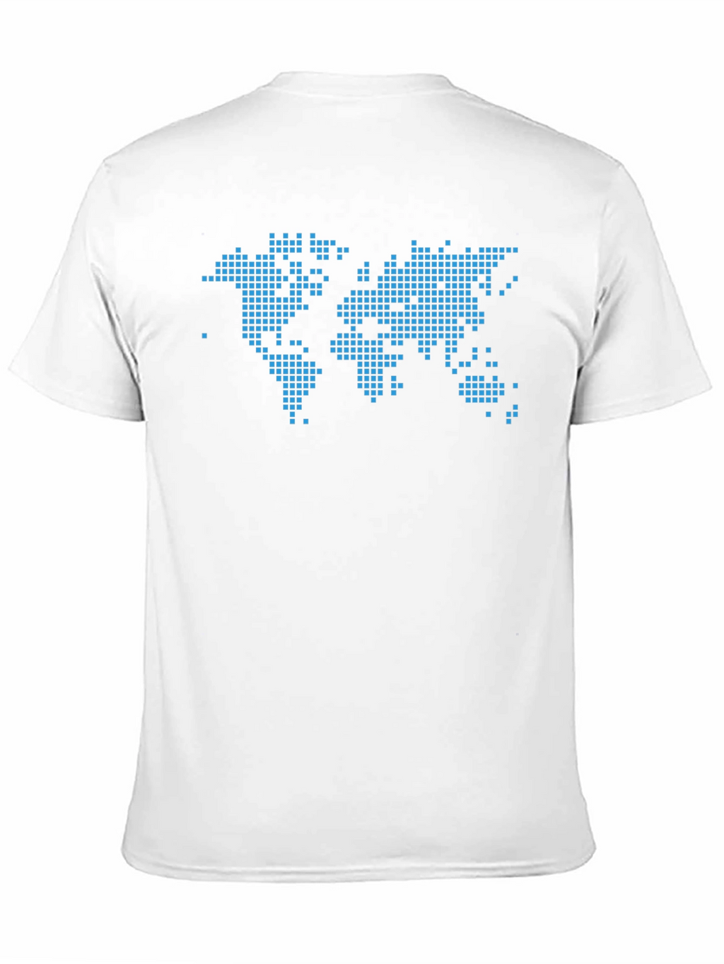 Pixel World Map Graphic T-Shirt
