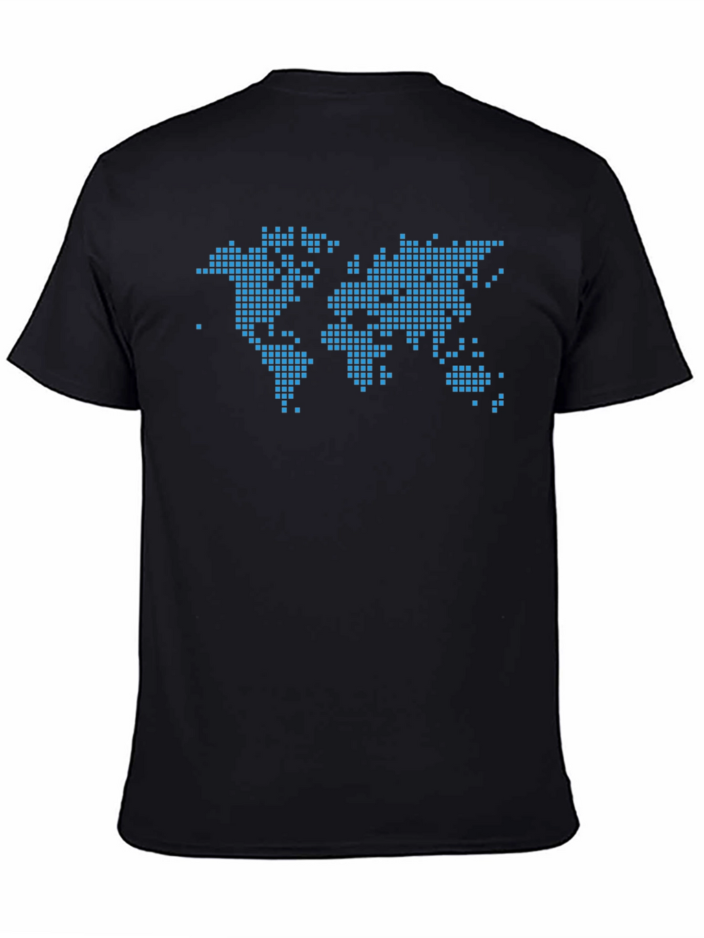 Pixel World Map Graphic T-Shirt