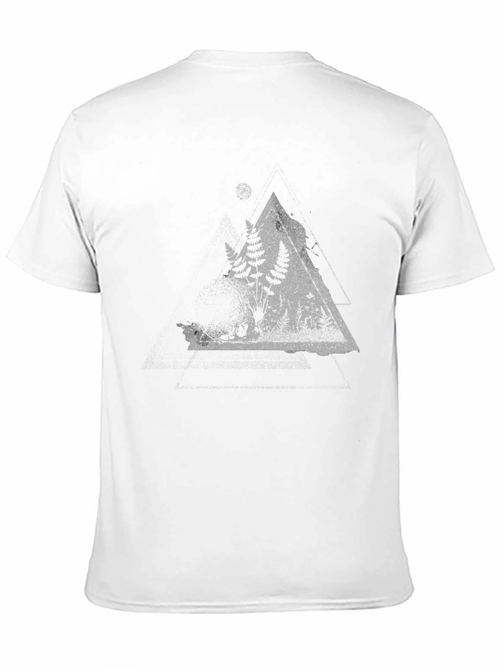 Nature Triangle Graphic Tee - Black