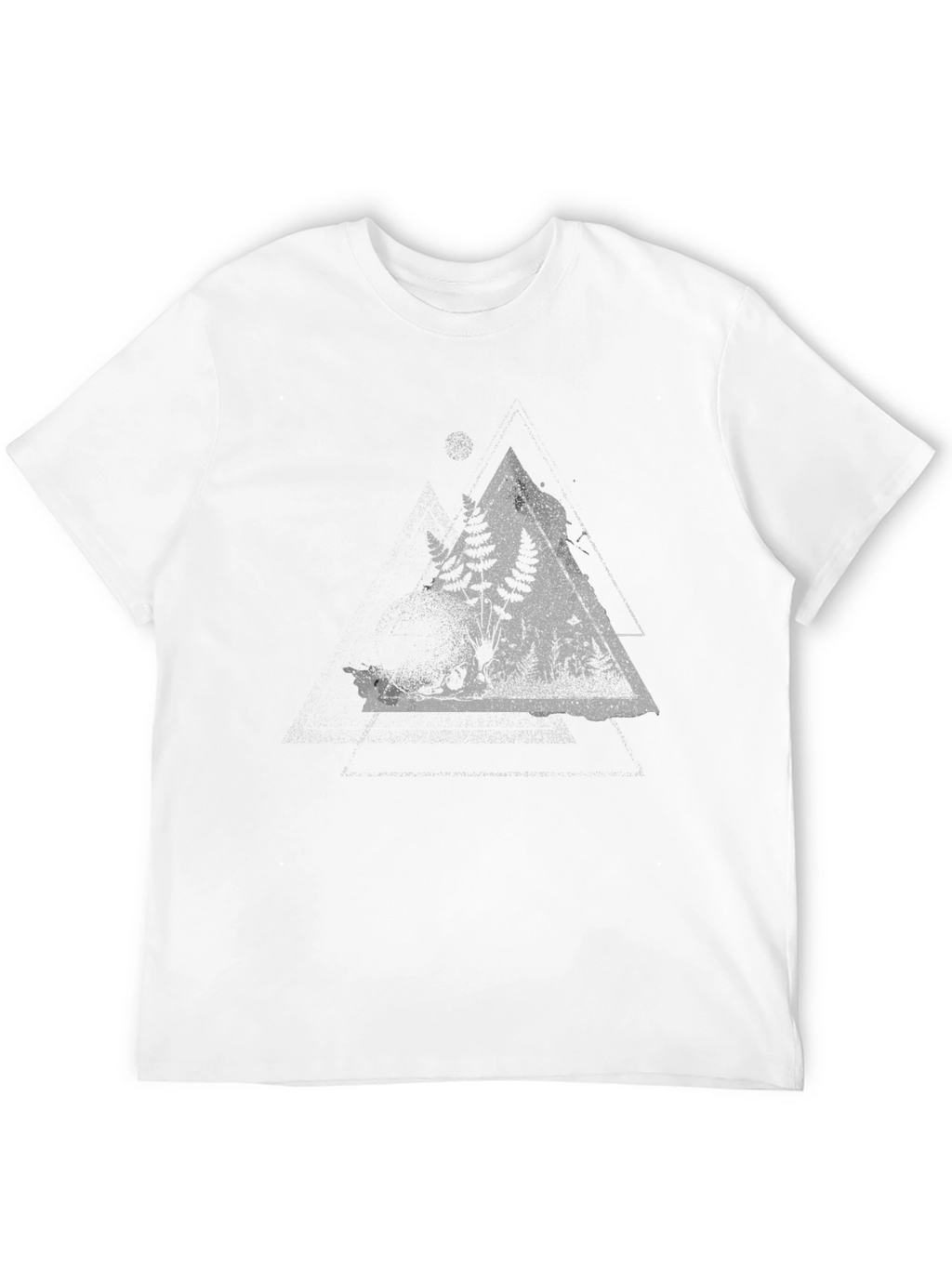 Nature Triangle Graphic Tee - Black