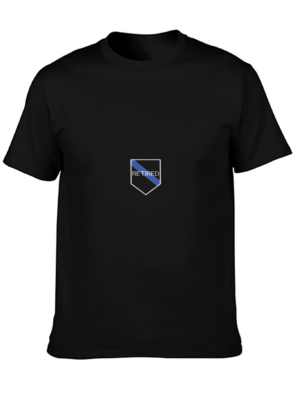 Retired Police Officer Thin Blue Line T-Shirt