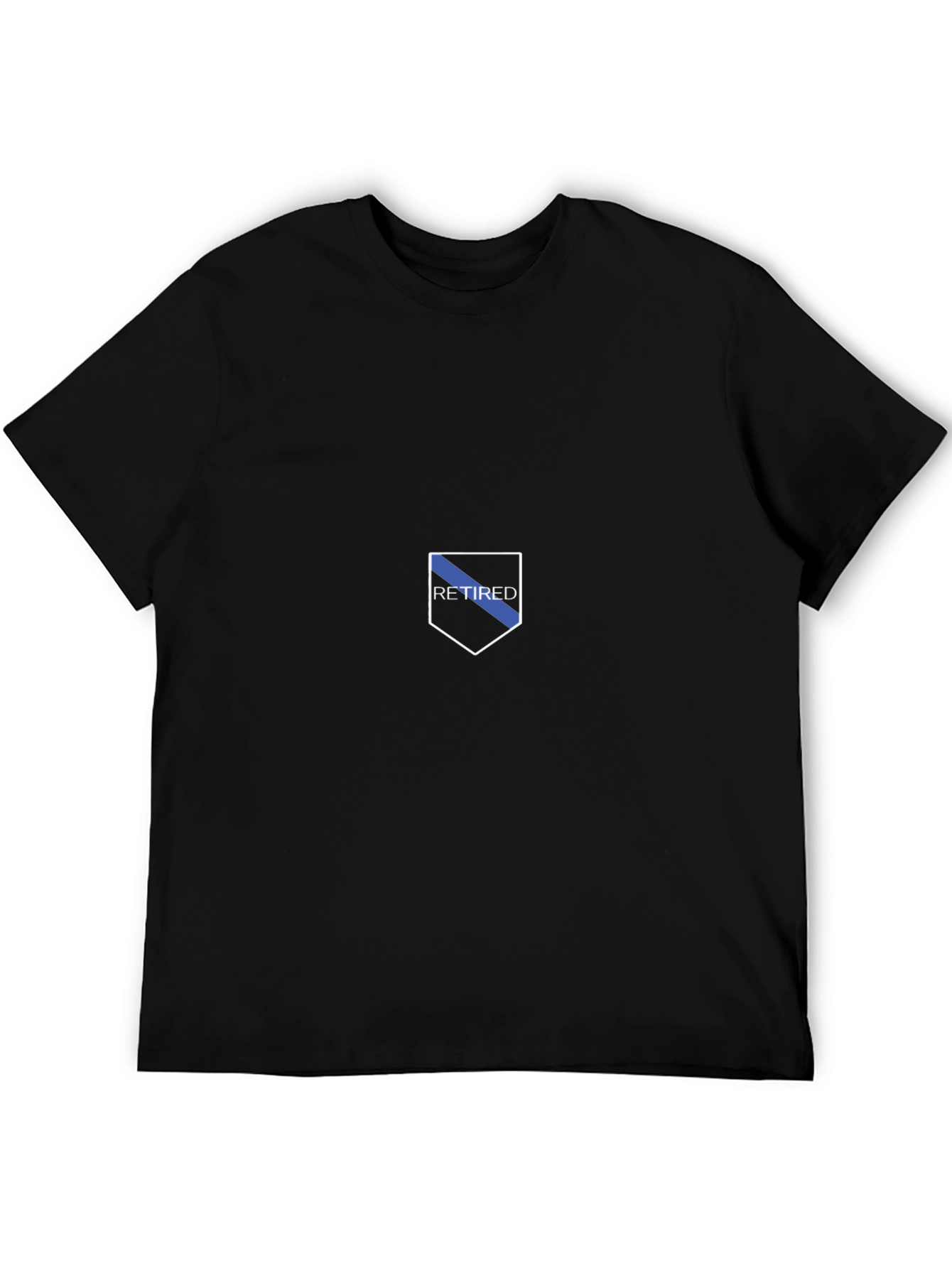 Retired Police Officer Thin Blue Line T-Shirt
