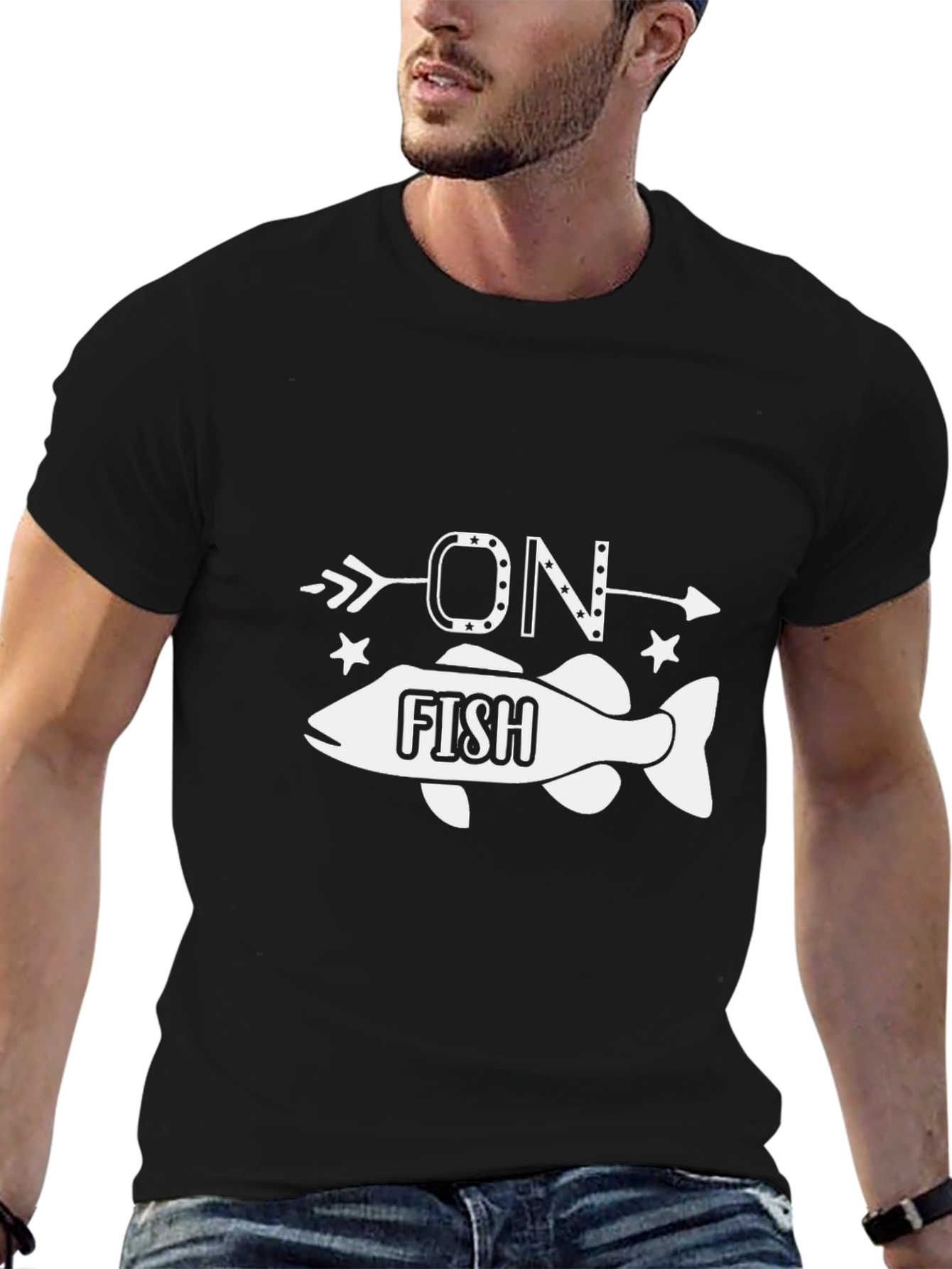 On Fish Arrow Graphic T-Shirt