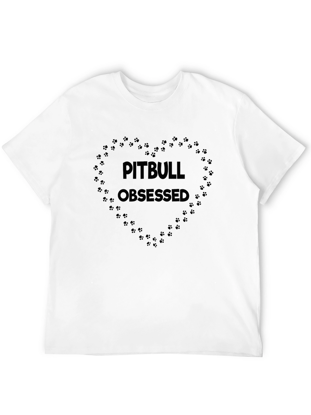Pitbull Obsessed Black Cotton T-Shirt
