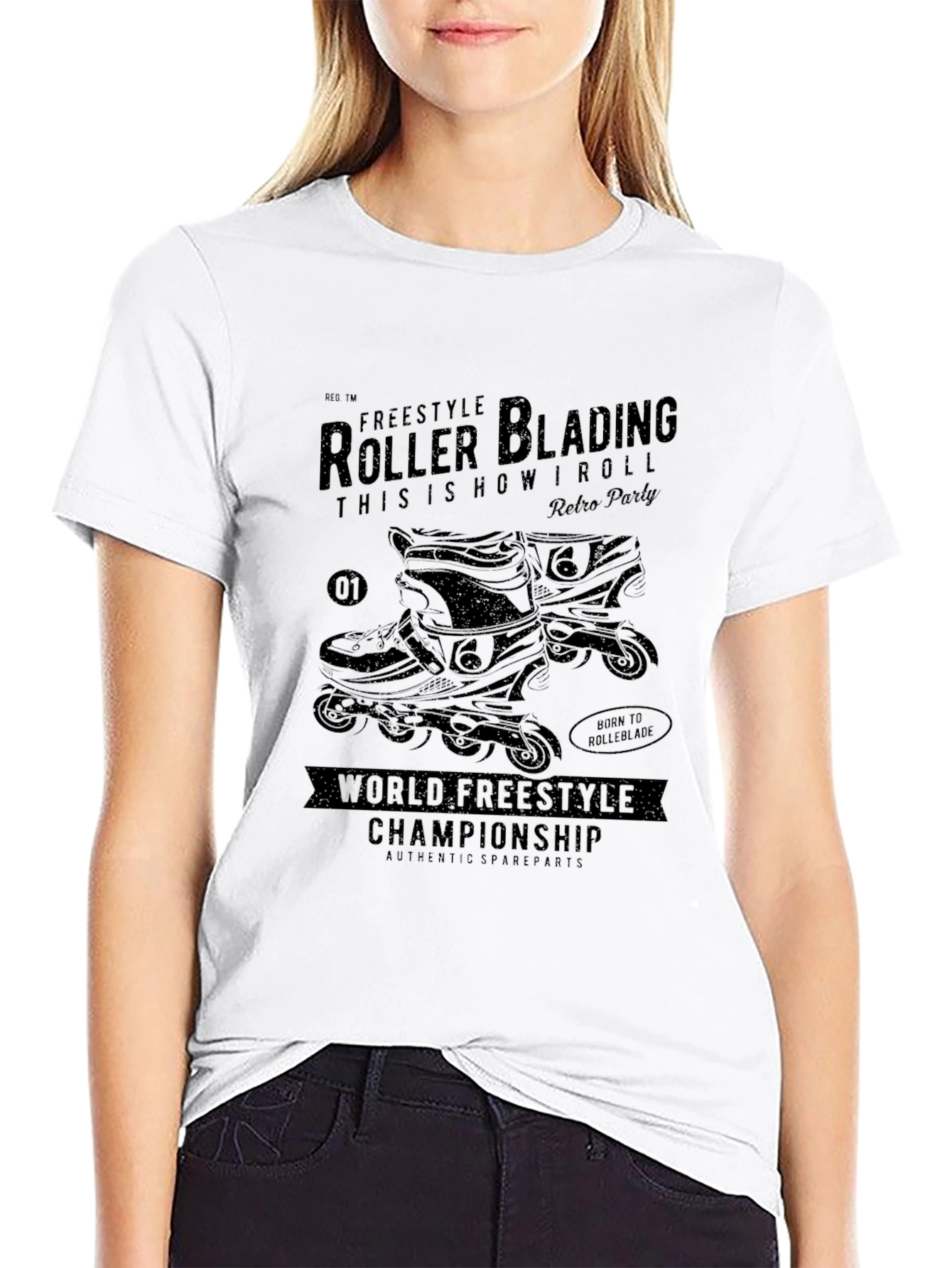 Freestyle Roller Blading Graphic Tee