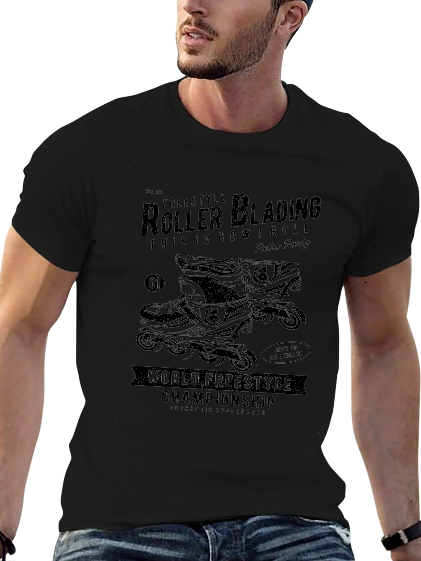 Freestyle Roller Blading Graphic Tee