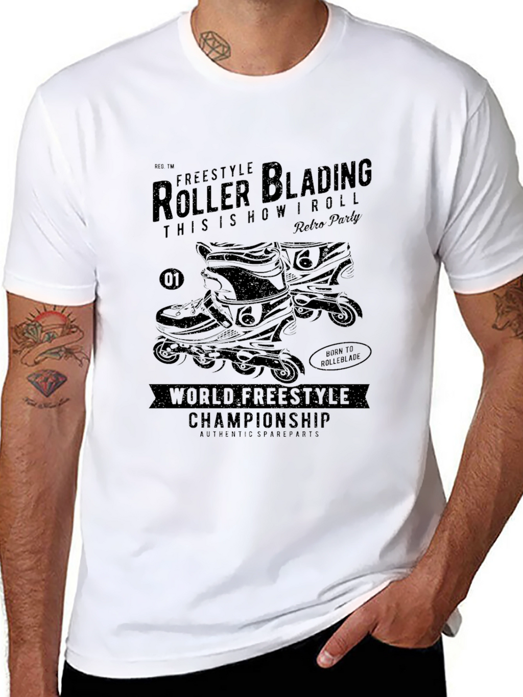 Freestyle Roller Blading Graphic Tee