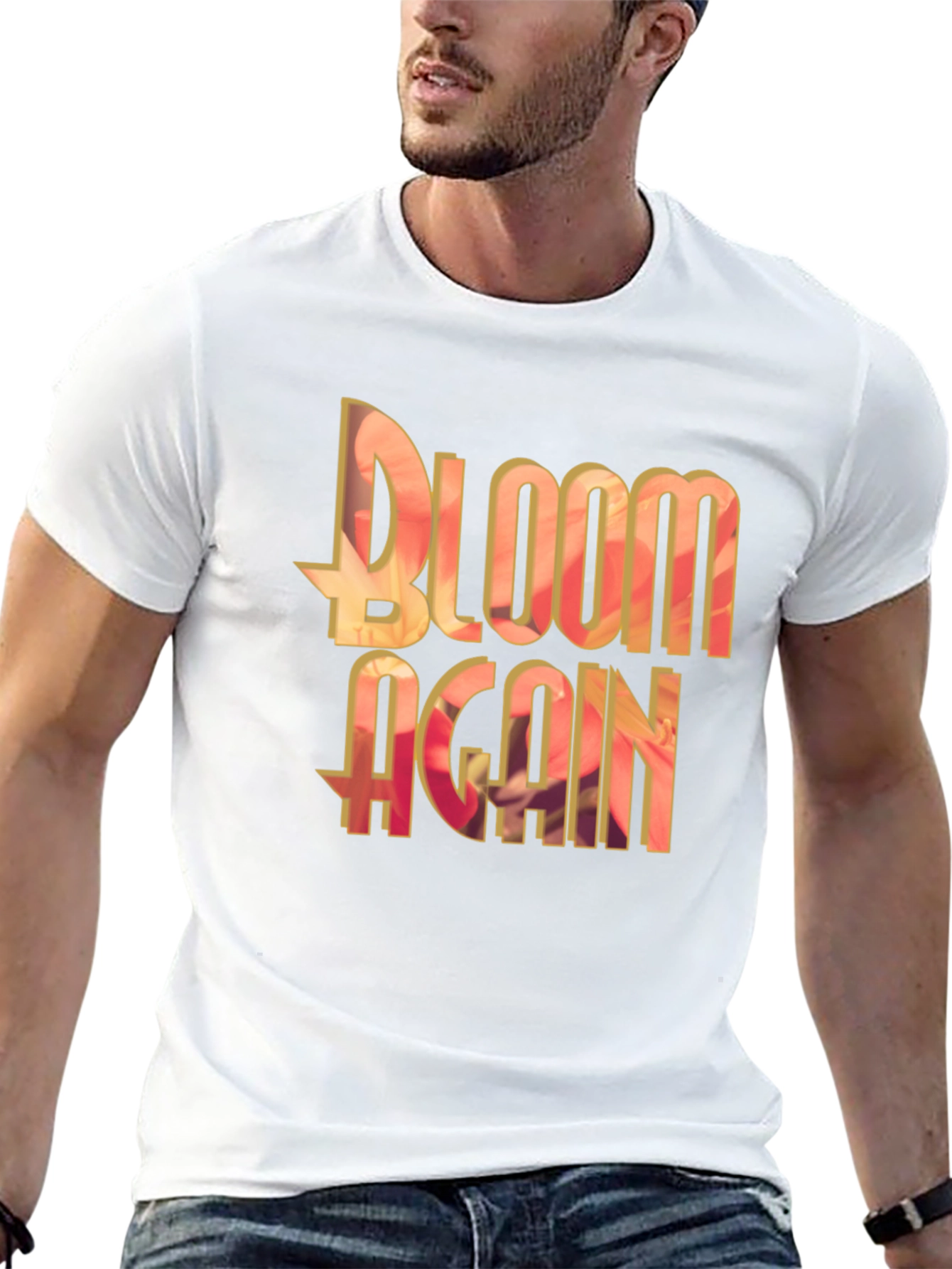 Bloom Again Graphic Black T-Shirt