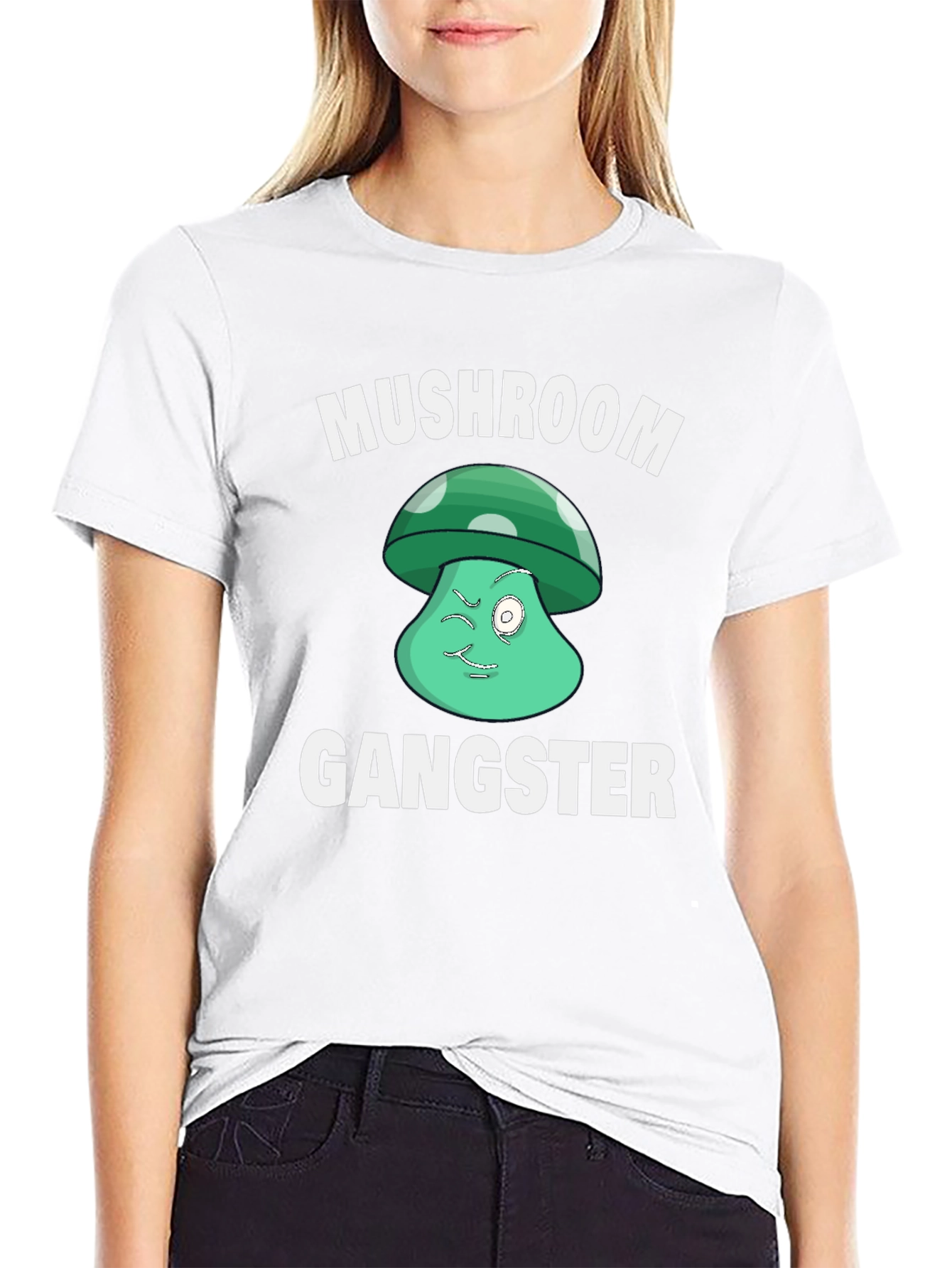Mushroom Gangster Graphic T-Shirt