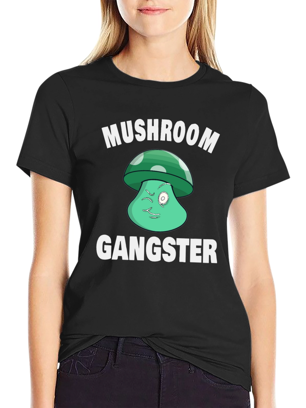 Mushroom Gangster Graphic T-Shirt