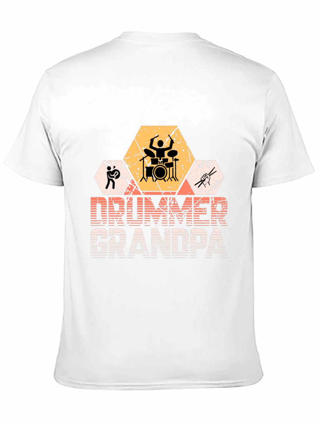 Drummer Grandpa Graphic T-Shirt - Musician Gift