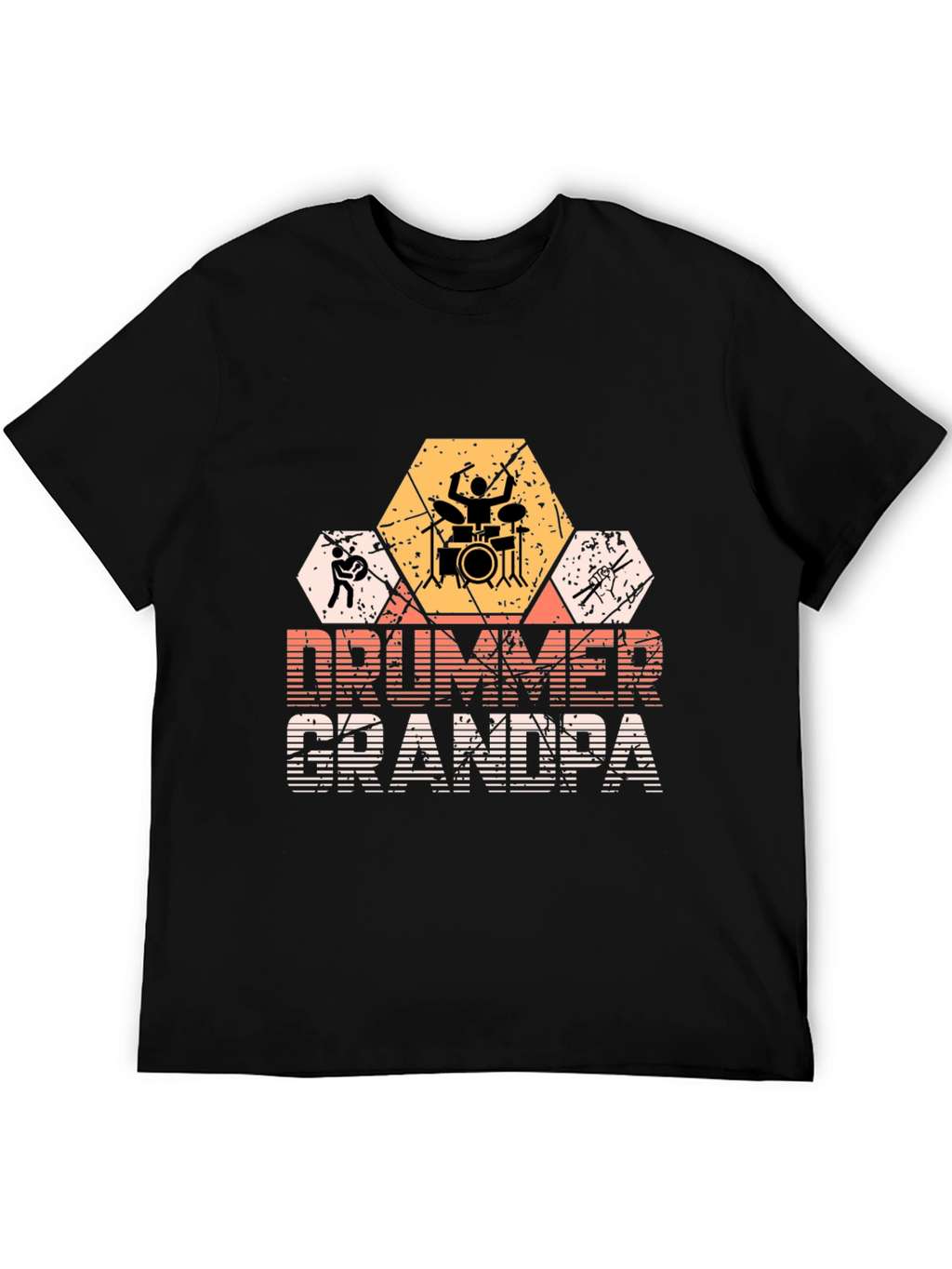 Drummer Grandpa Graphic T-Shirt - Musician Gift