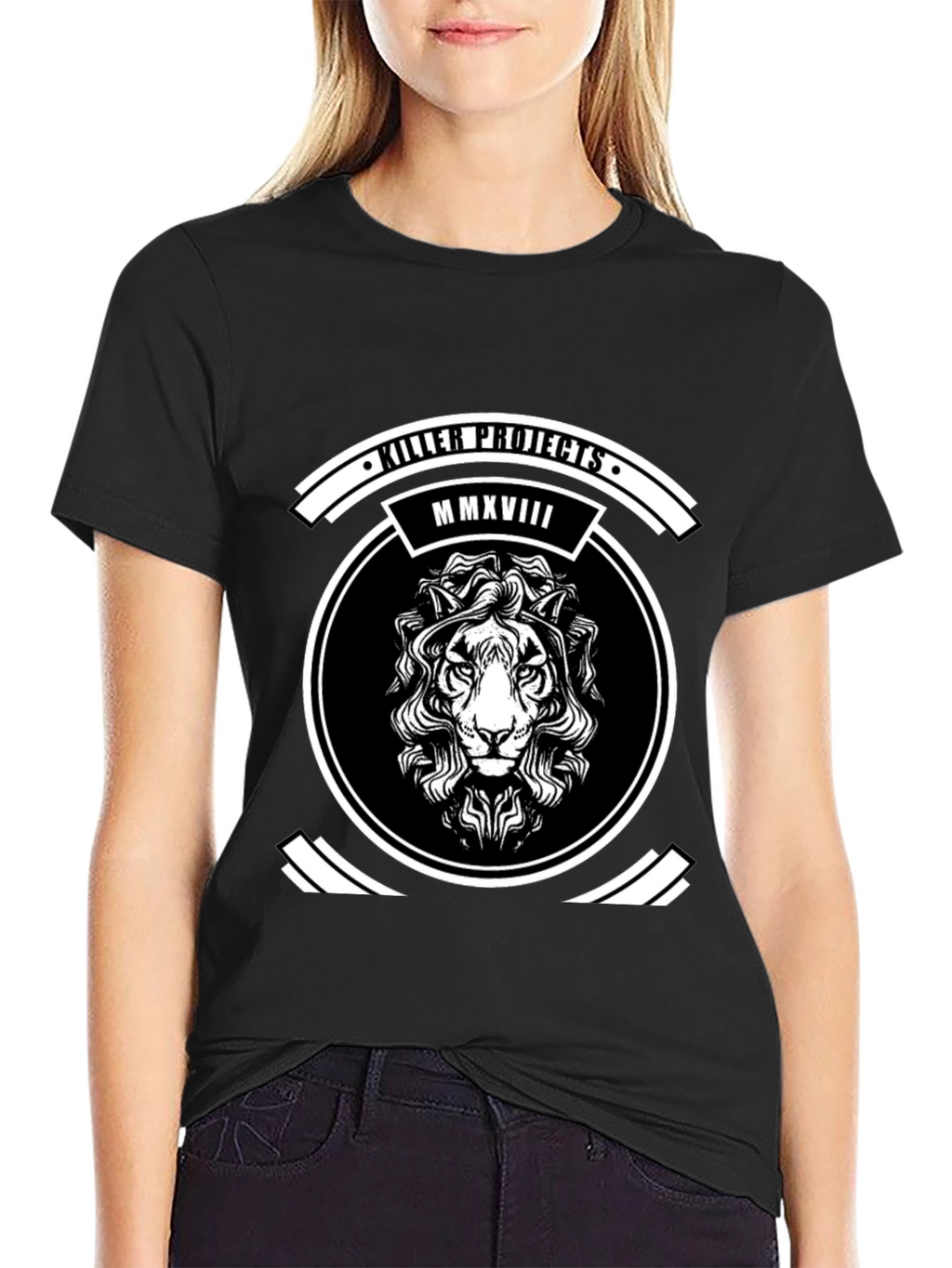 Killer Projects Lion Graphic Tee - Black