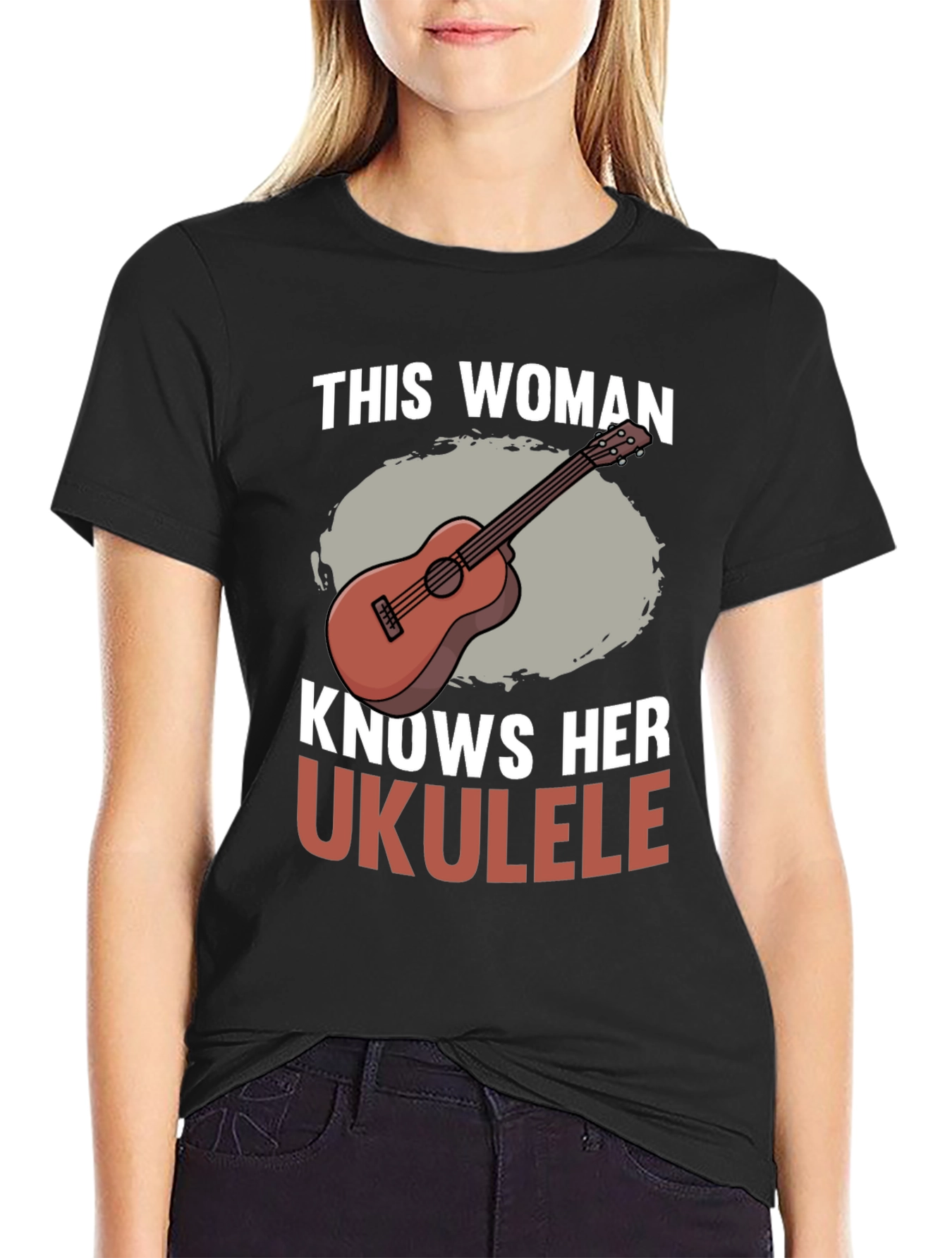 This Woman Knows Her Ukulele T-Shirt - Music Lover Tee