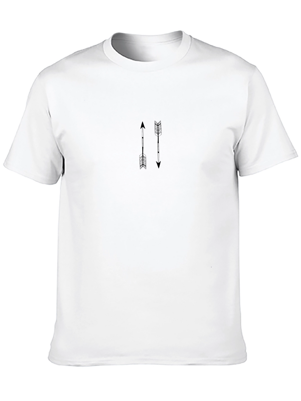 Minimalist Arrows Graphic Black T-Shirt