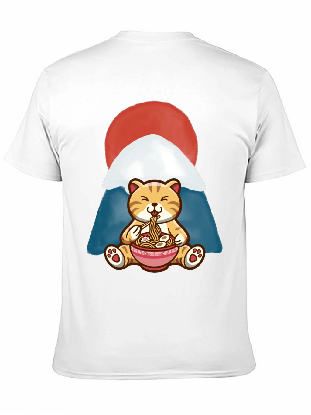 Cute Cat Ramen Bowl T-Shirt