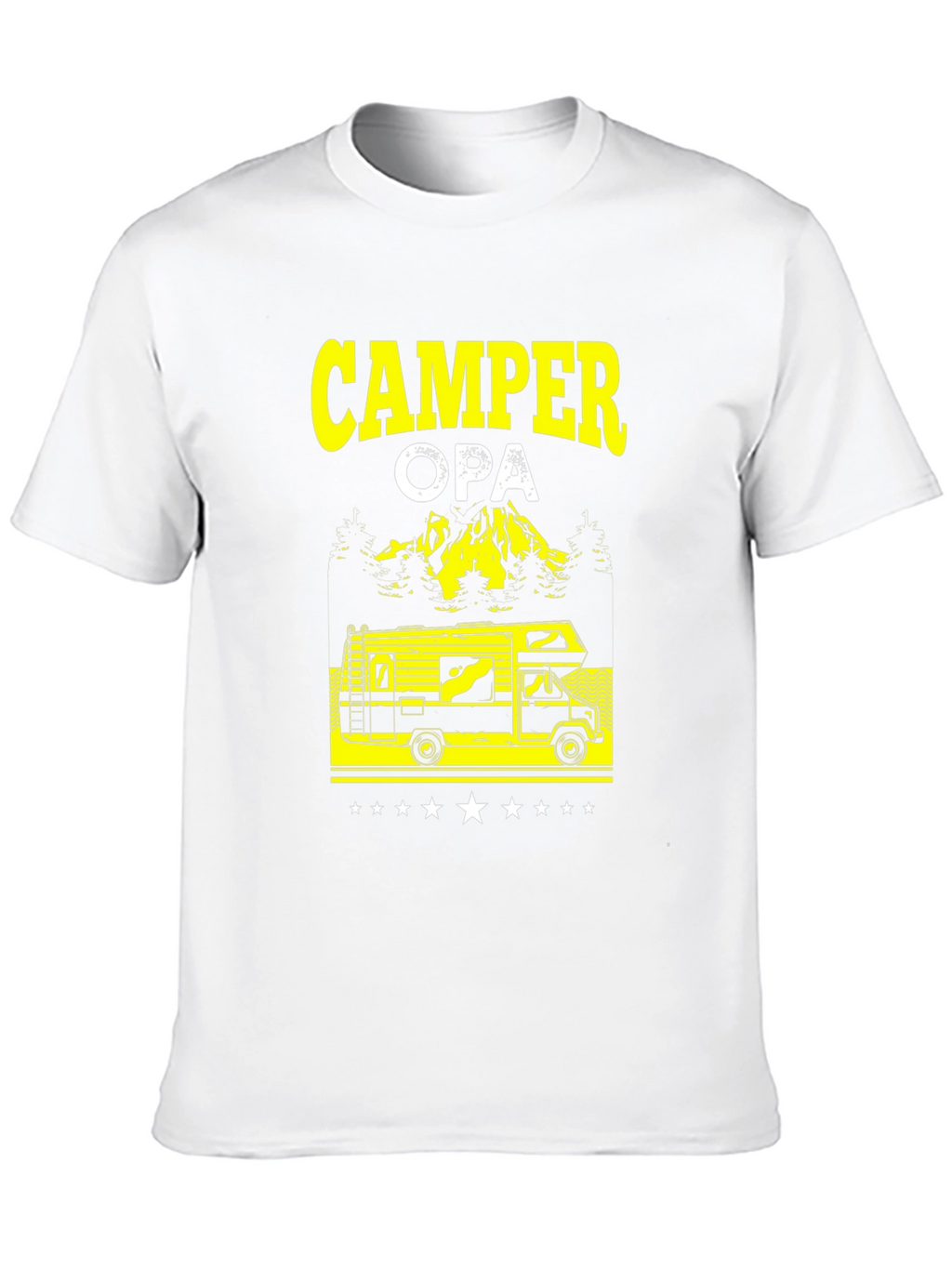 Camper Opa Black T-Shirt - RV Camping Grandfather Gift