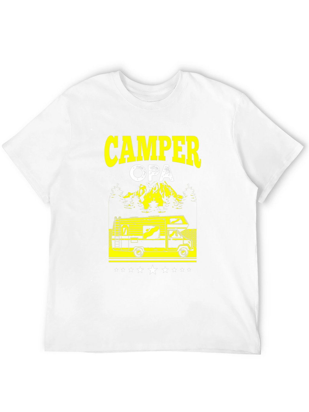Camper Opa Black T-Shirt - RV Camping Grandfather Gift