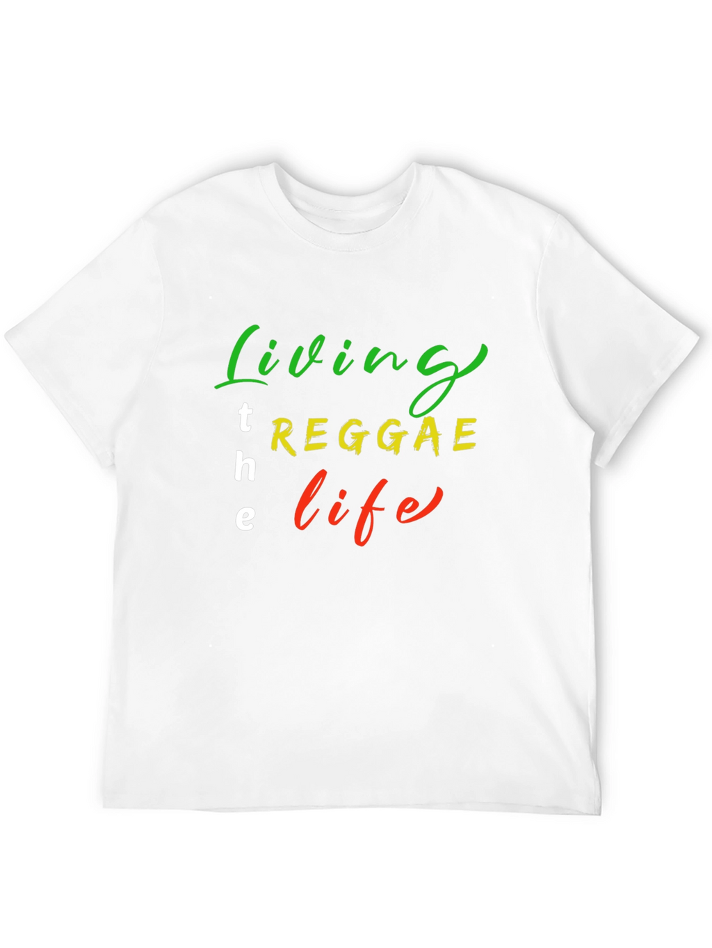 Reggae Life T-Shirt - Black Cotton Blend Graphic Tee