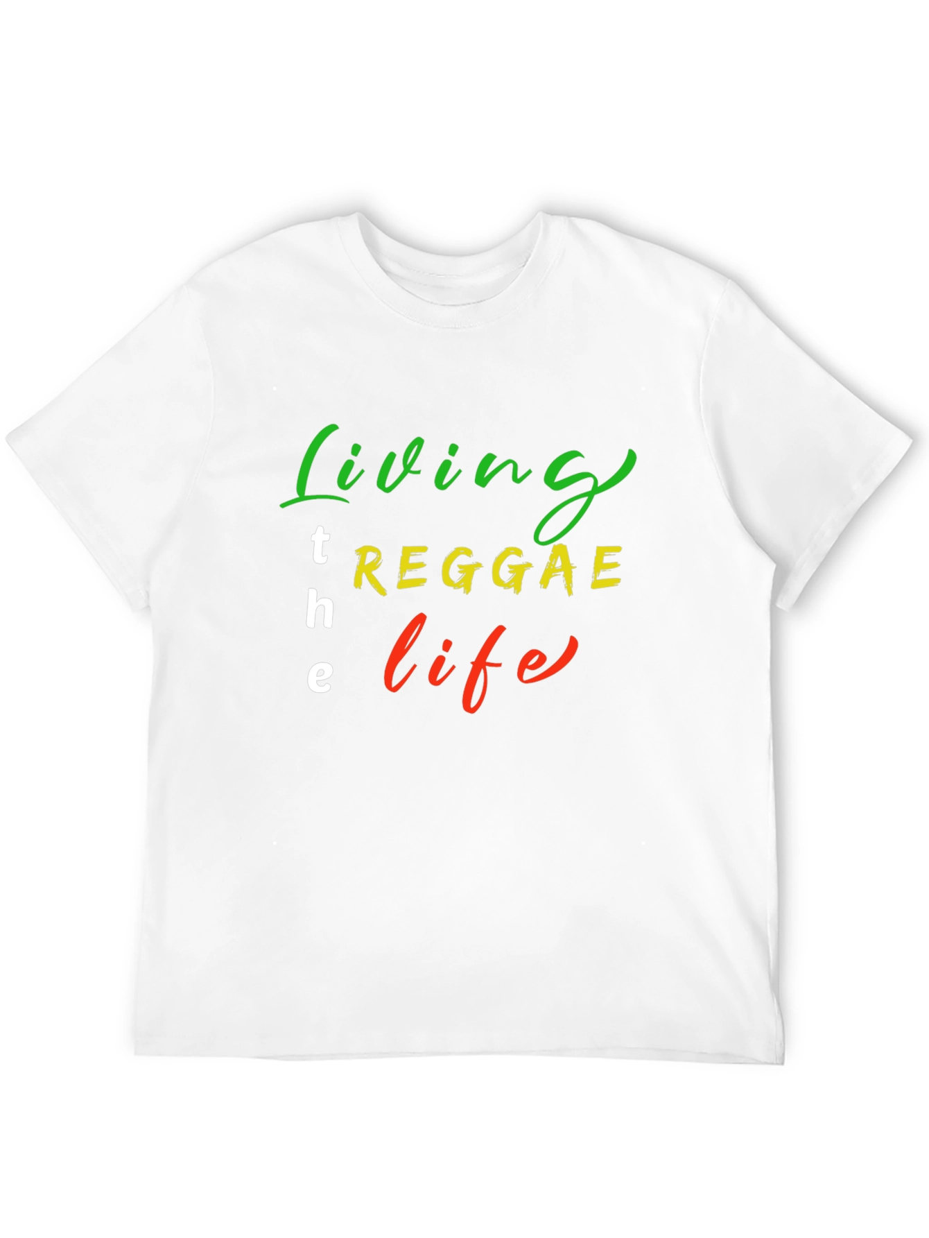 Reggae Life T-Shirt - Black Cotton Blend Graphic Tee