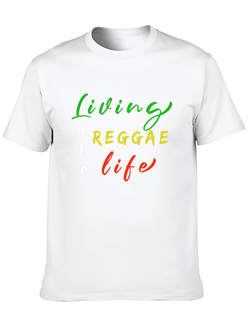 Reggae Life T-Shirt - Black Cotton Blend Graphic Tee