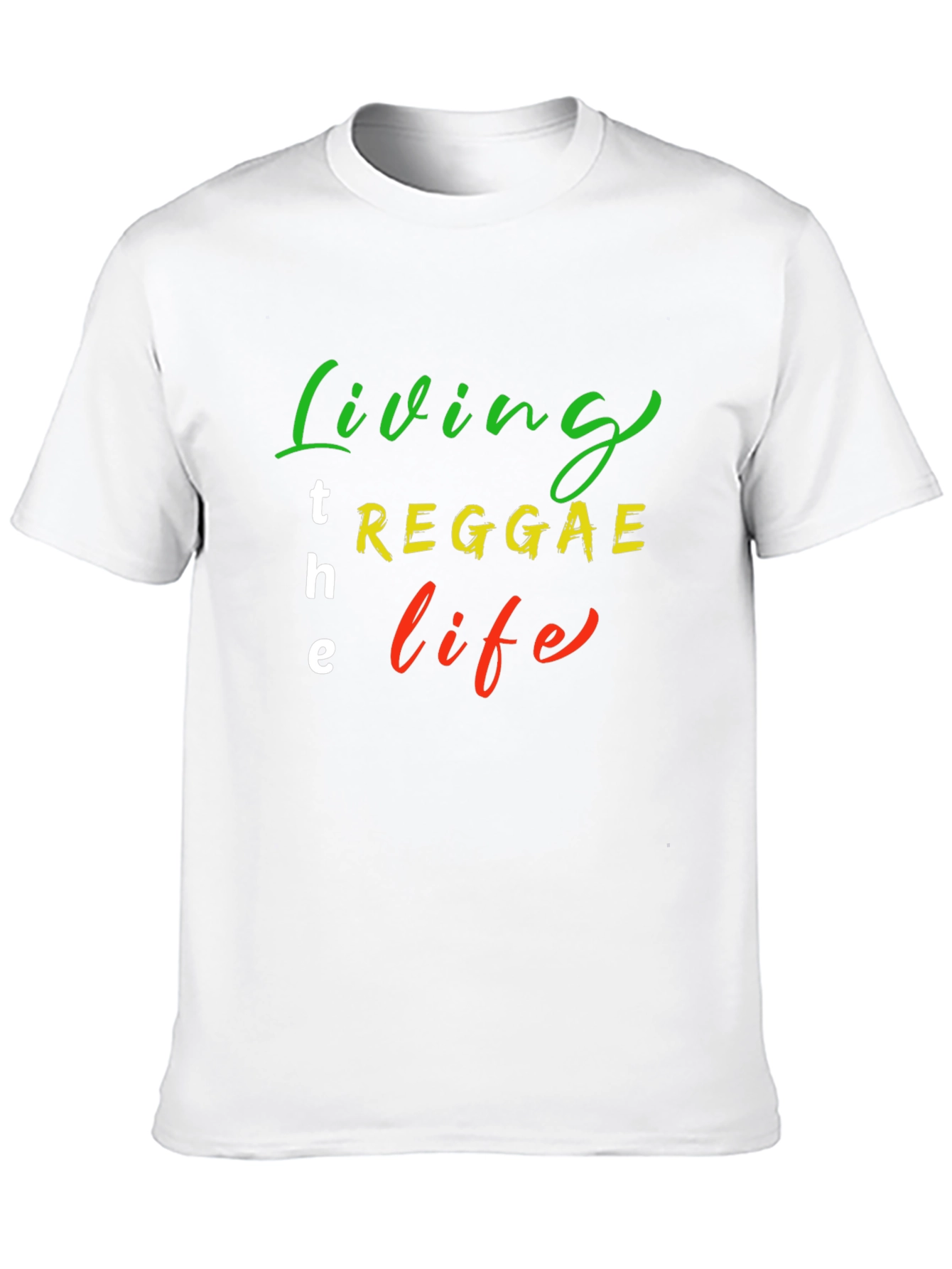 Reggae Life T-Shirt - Black Cotton Blend Graphic Tee