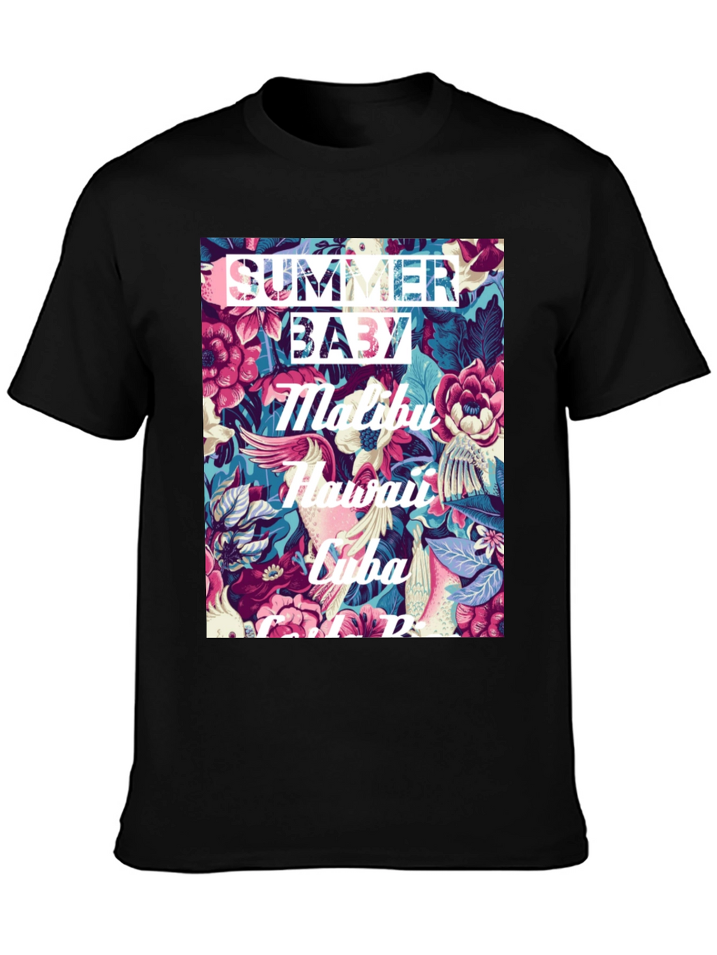 Summer Baby Floral Graphic T-Shirt