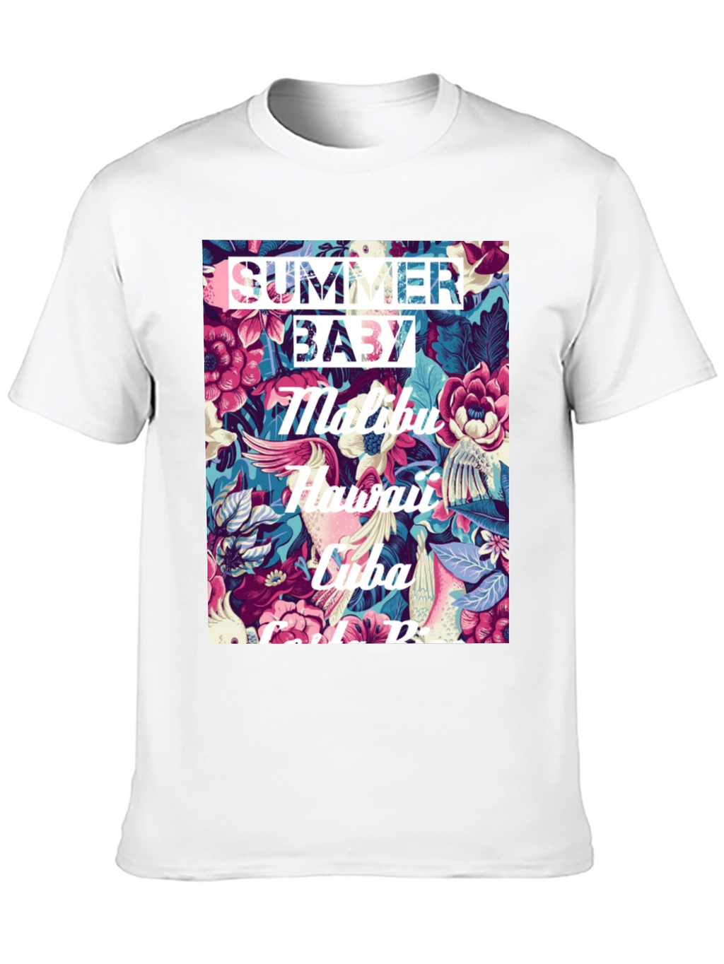 Summer Baby Floral Graphic T-Shirt