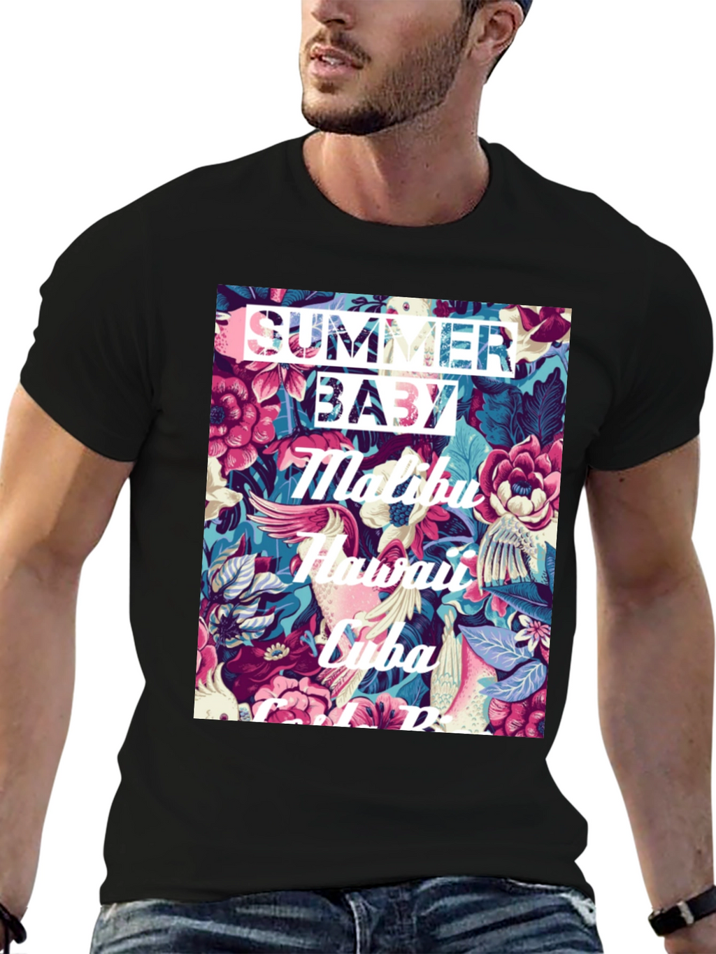 Summer Baby Floral Graphic T-Shirt
