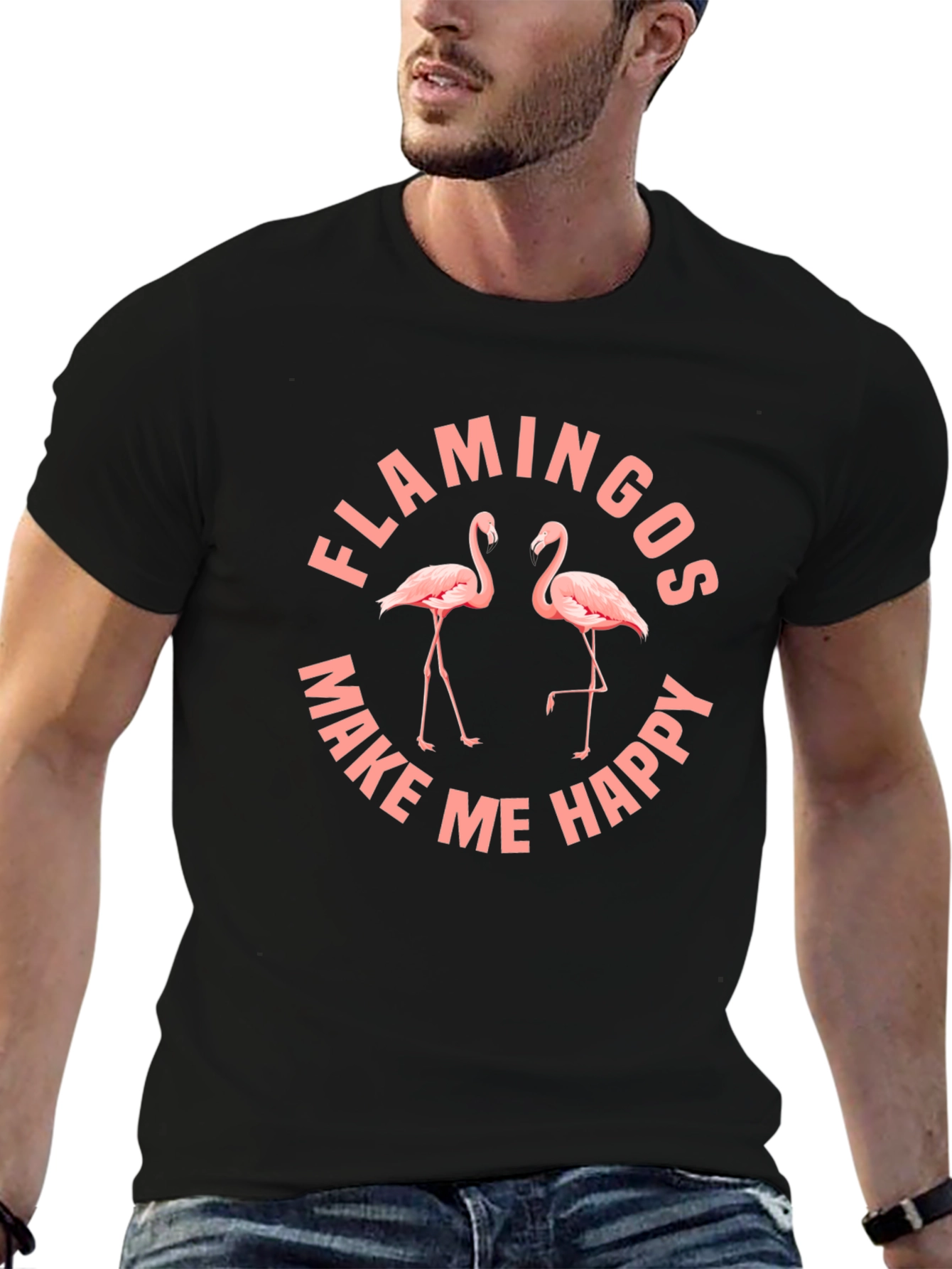 Flamingos Make Me Happy T-Shirt