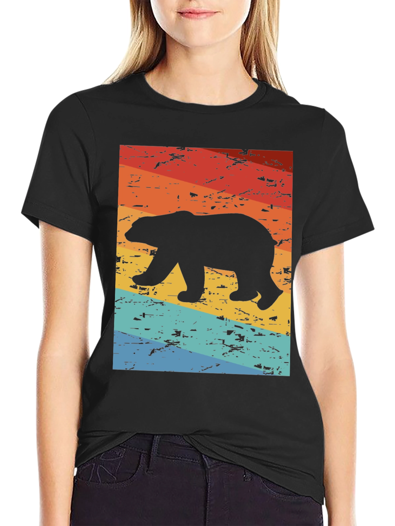 Retro Bear Graphic T-Shirt - Vintage Style Tee