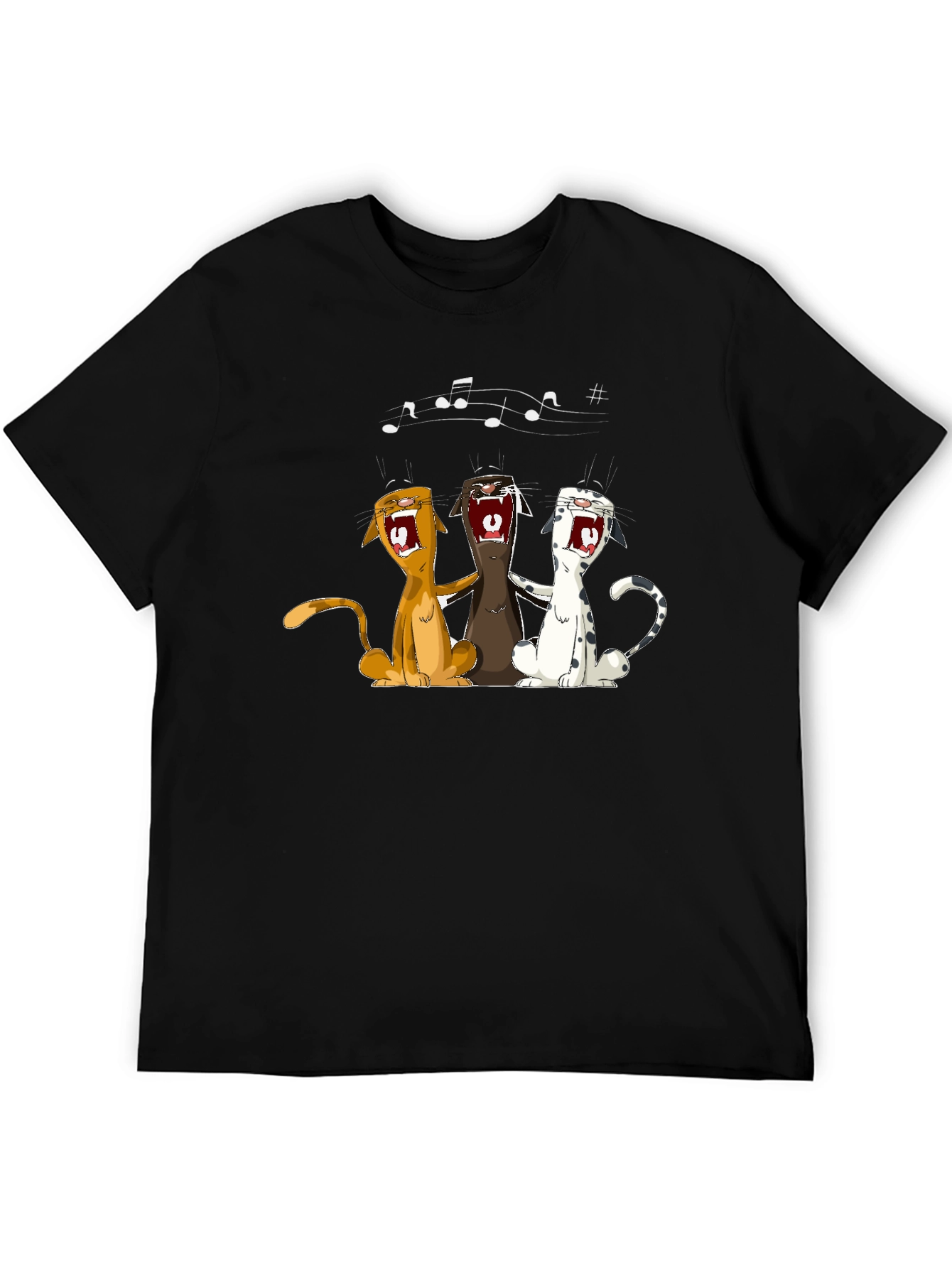 Singing Cats Graphic T-Shirt