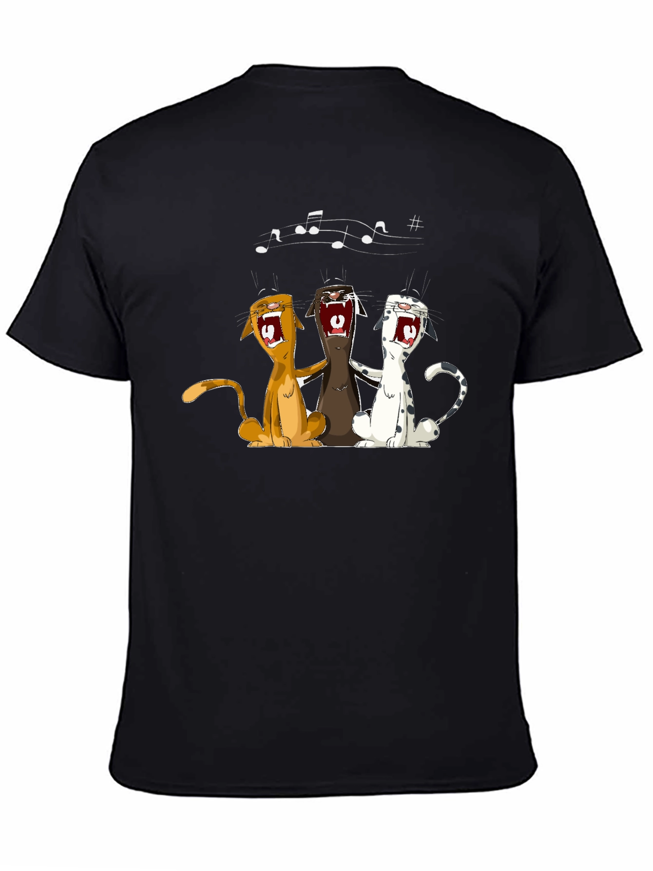 Singing Cats Graphic T-Shirt