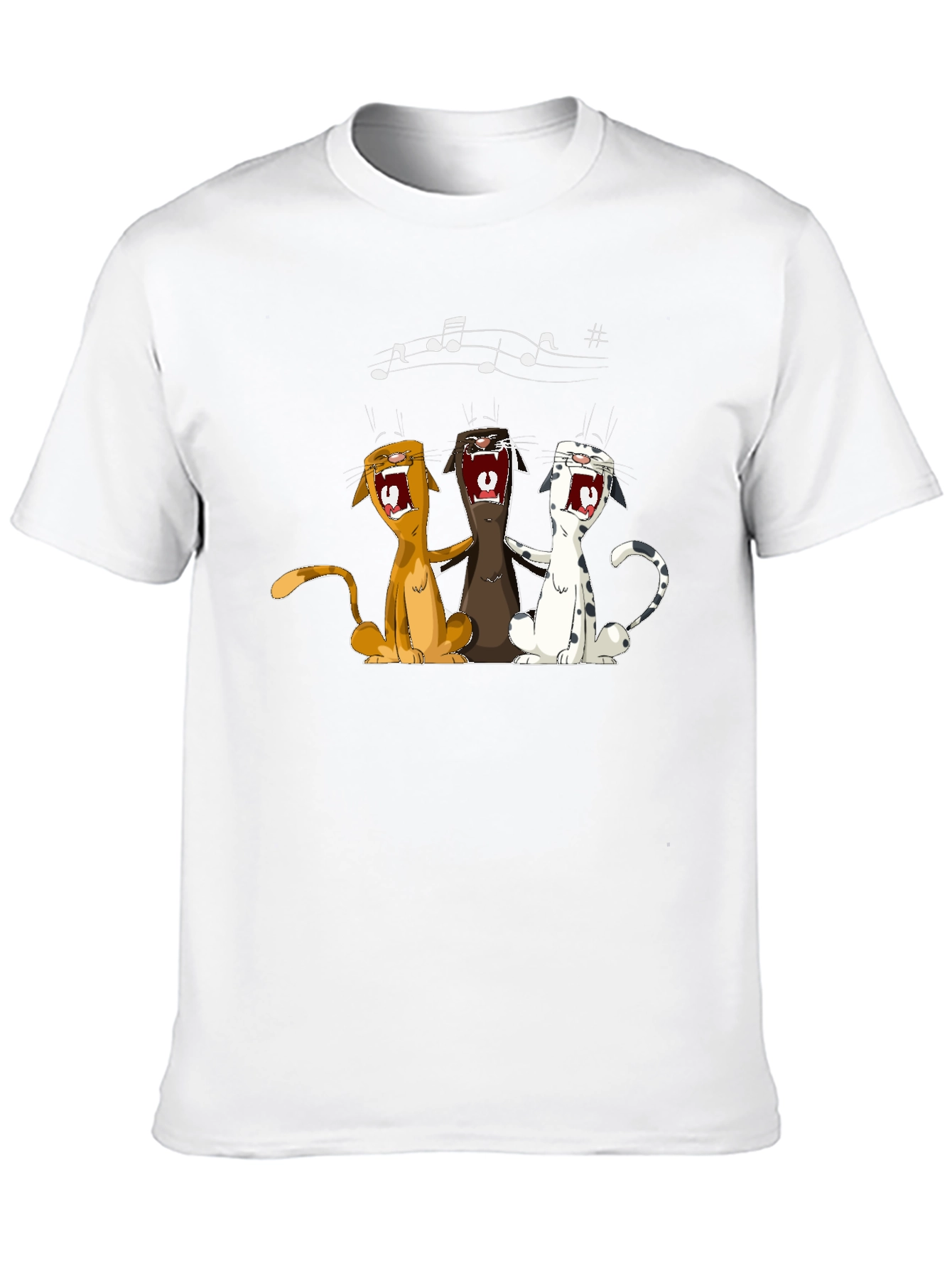 Singing Cats Graphic T-Shirt
